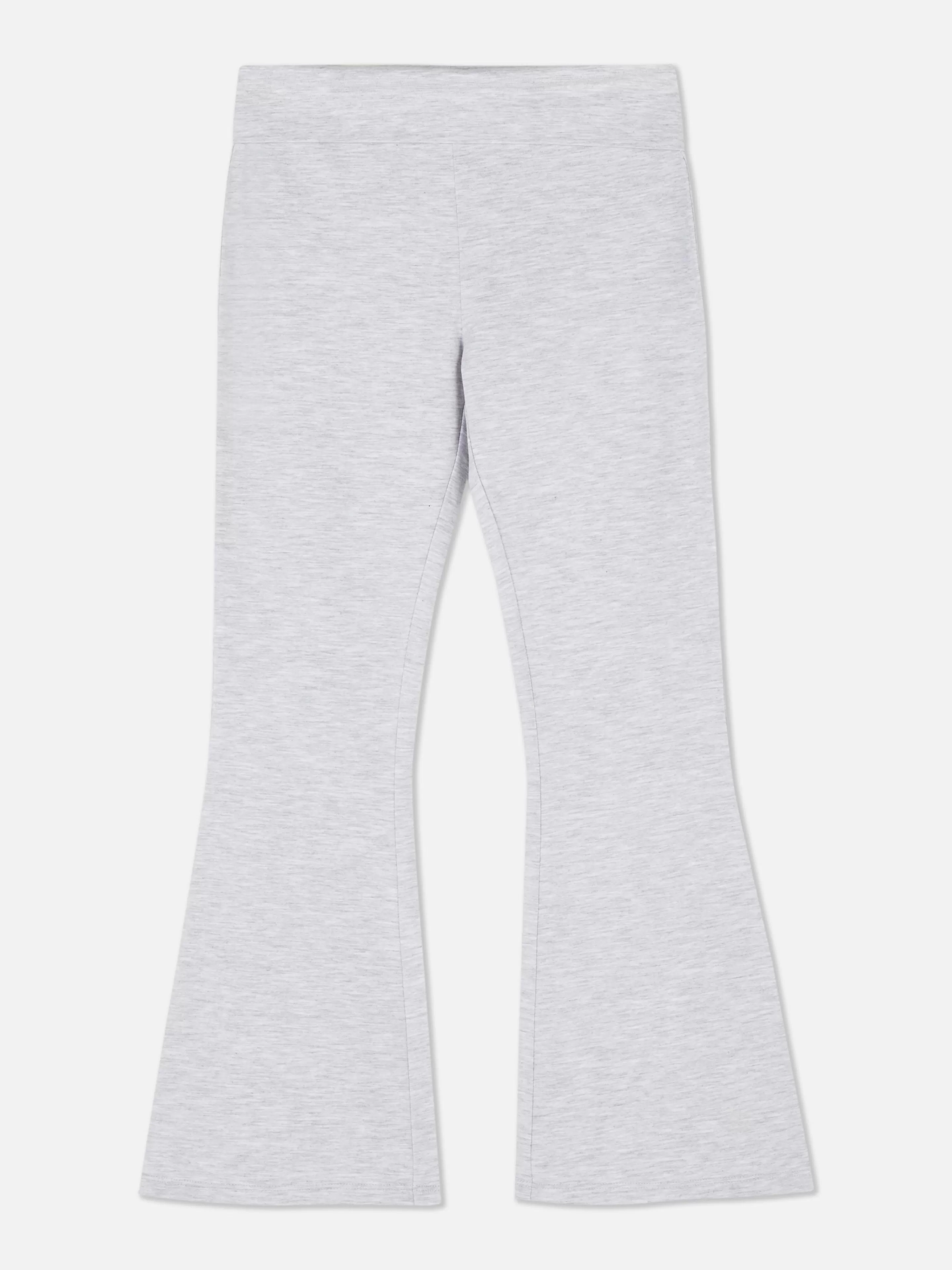 Primark Jogginghosen | Ausgestellte Jersey-Leggings Grau meliert