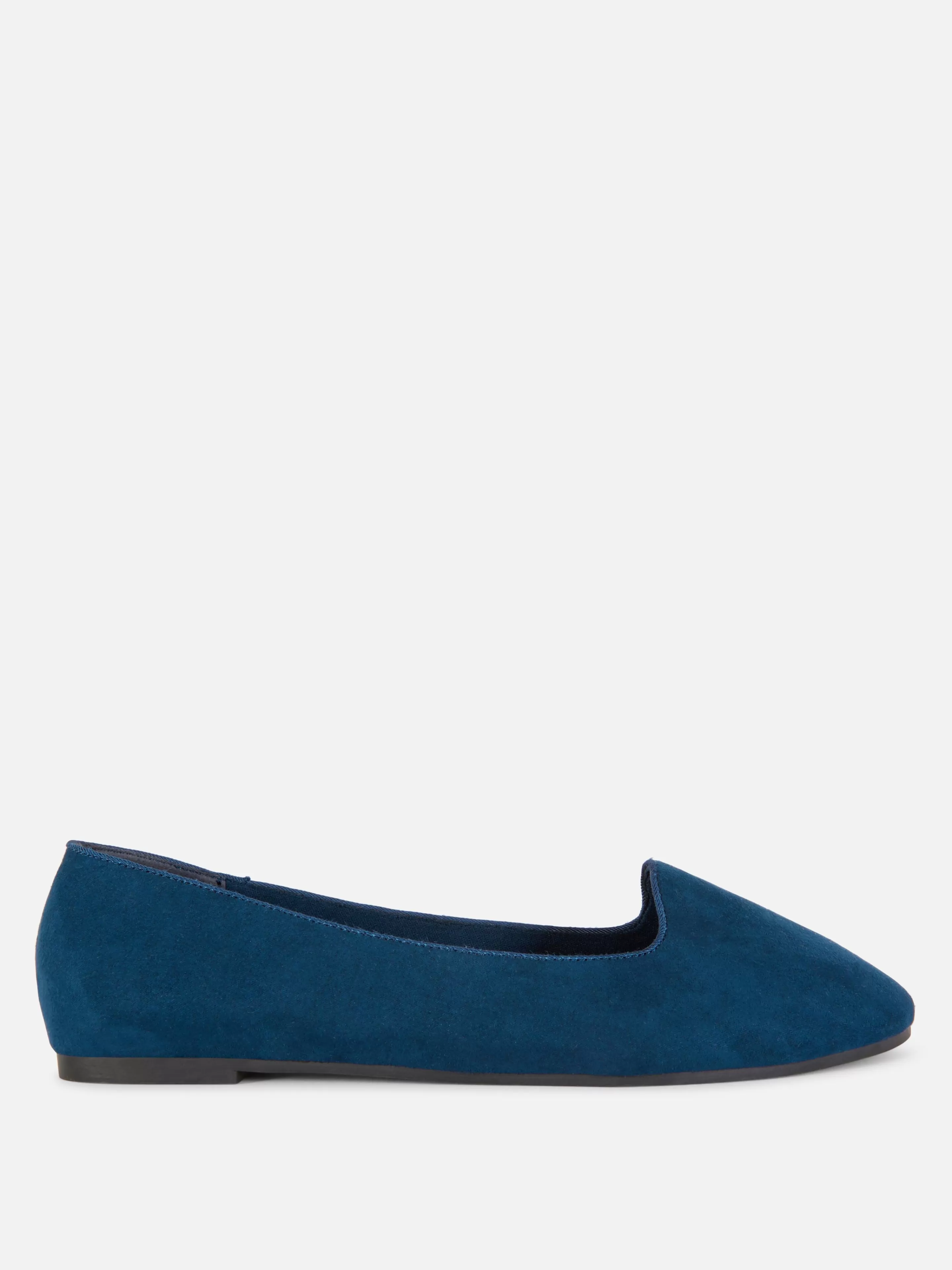 Primark Flache Schuhe | Ballerinas In Wildleder-Optik Marineblau