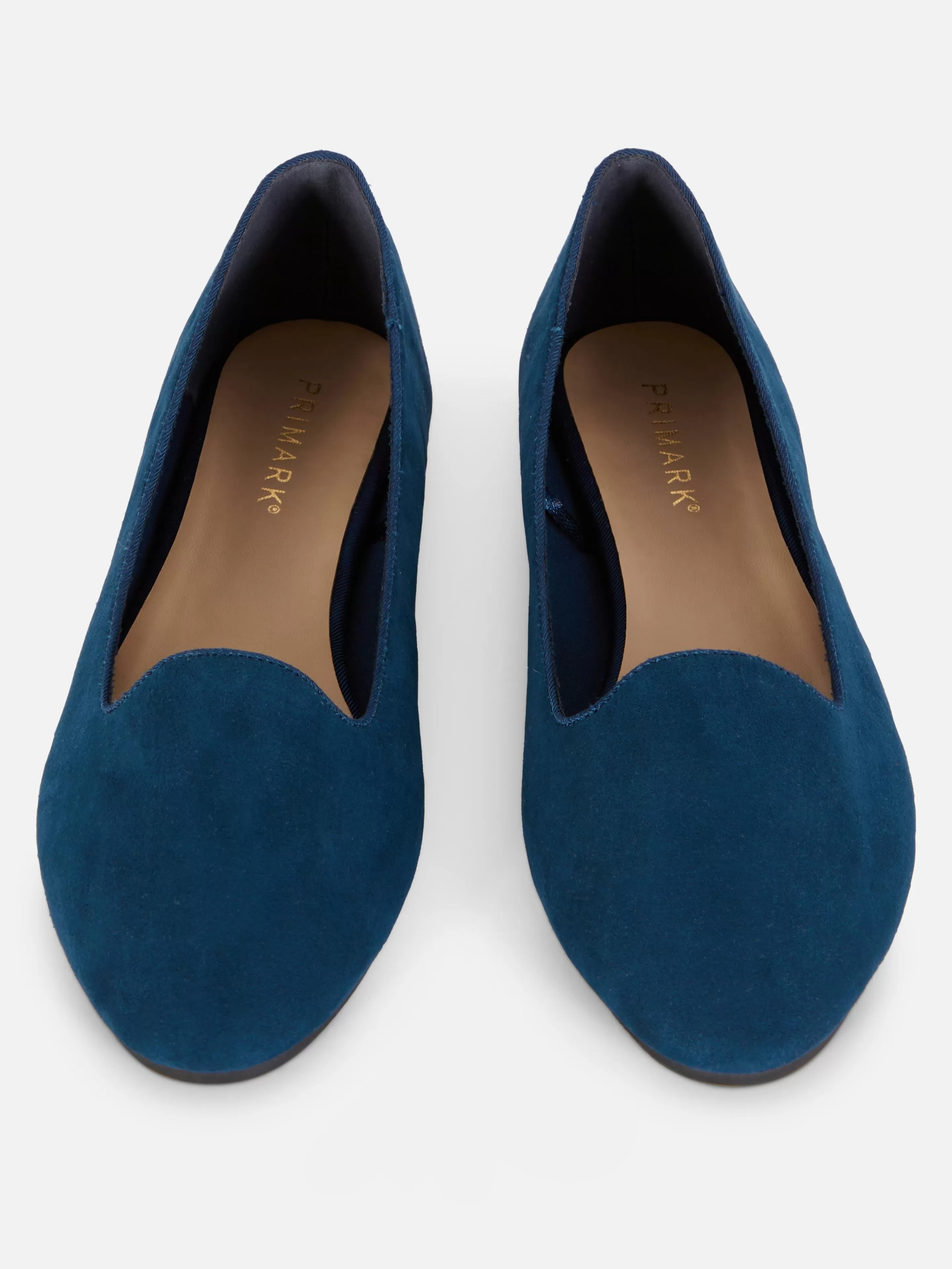 Primark Flache Schuhe | Ballerinas In Wildleder-Optik Marineblau