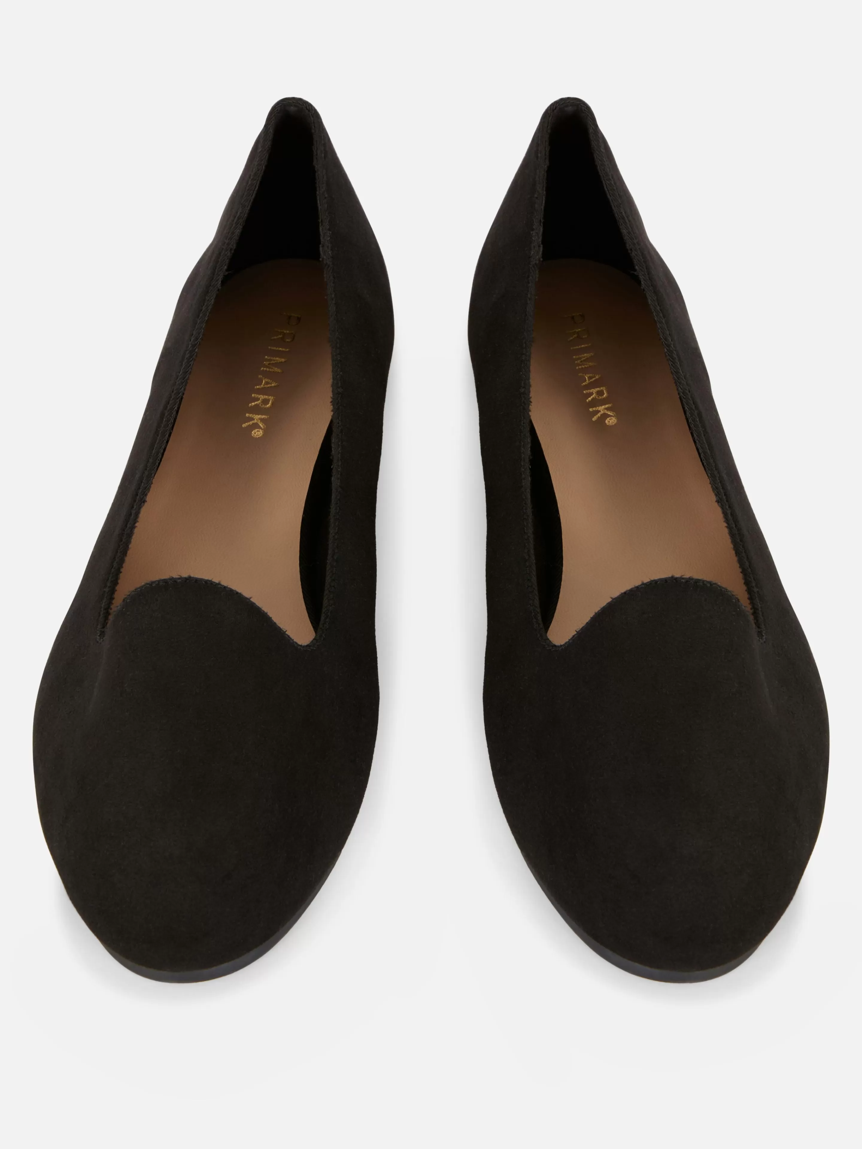 Primark Flache Schuhe | Ballerinas In Wildleder-Optik Schwarz