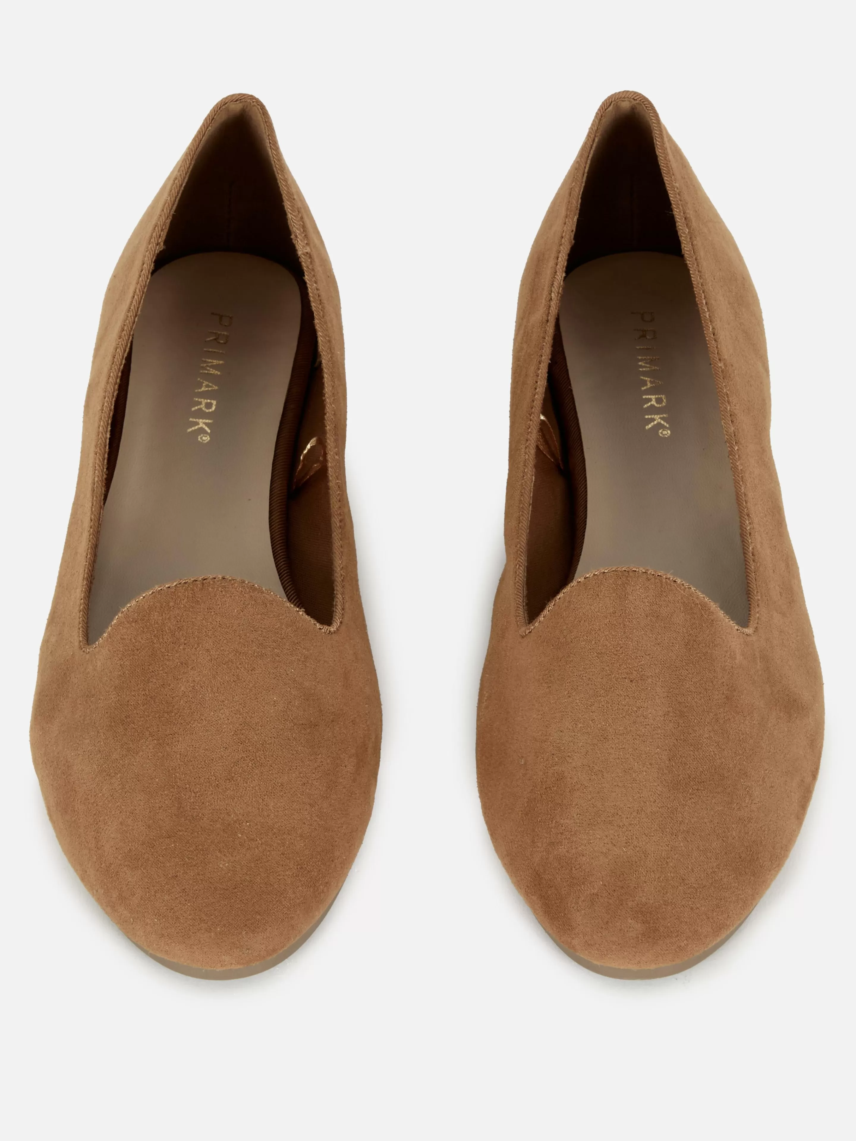 Primark Flache Schuhe | Ballerinas In Wildleder-Optik Braun