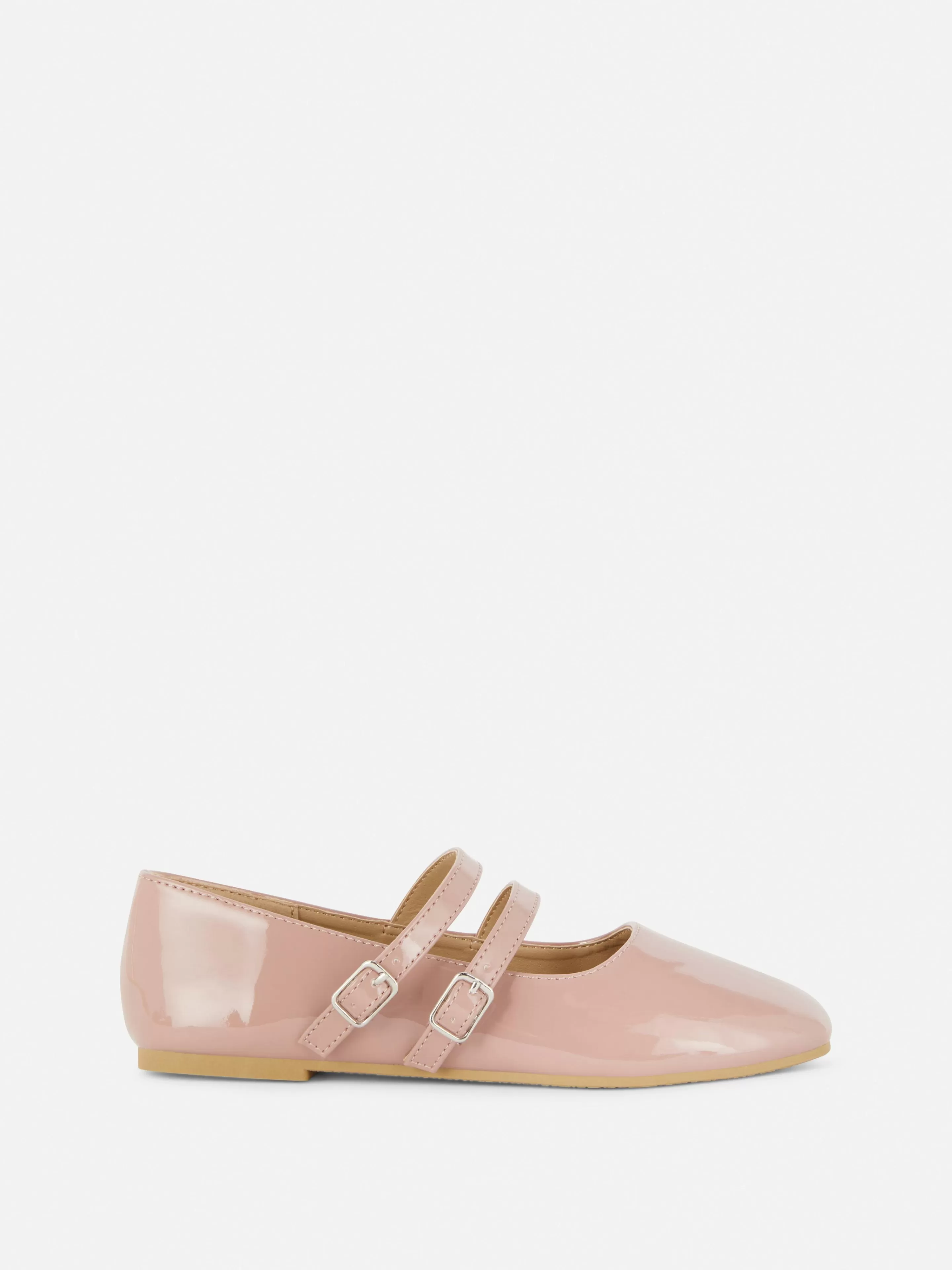 Primark Flache Schuhe | Ballerinas Mit Doppelriemchen Rosa