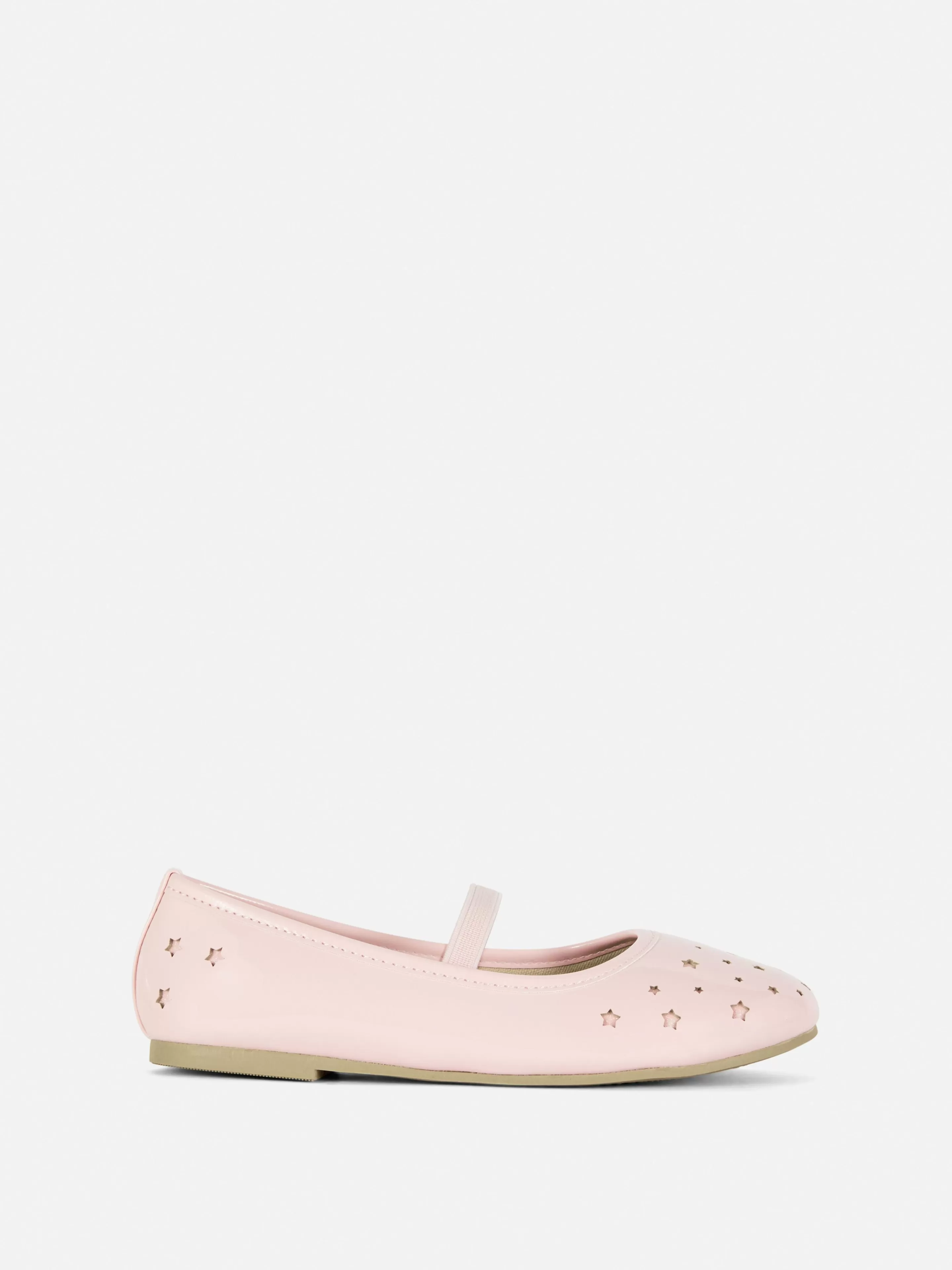 Primark Flache Schuhe | Ballerinas Mit Laser-Cuts In Sternenform Rosa