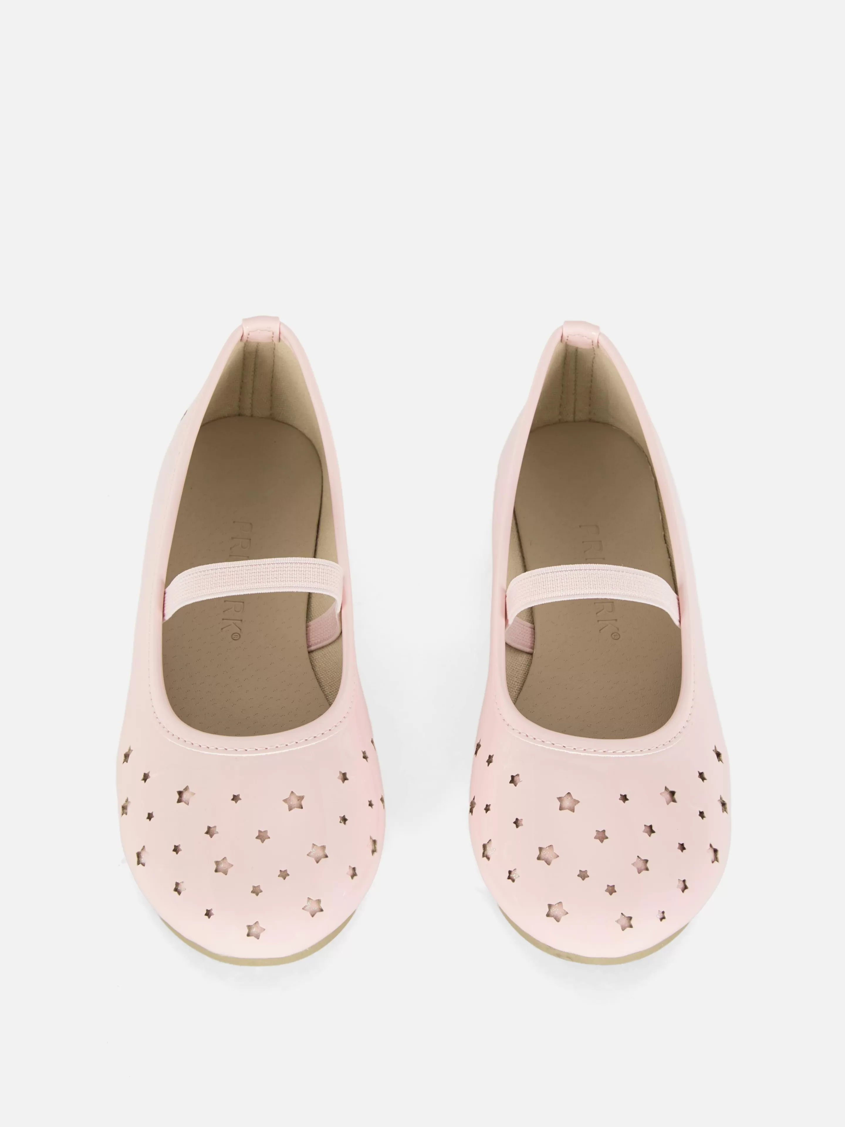 Primark Flache Schuhe | Ballerinas Mit Laser-Cuts In Sternenform Rosa