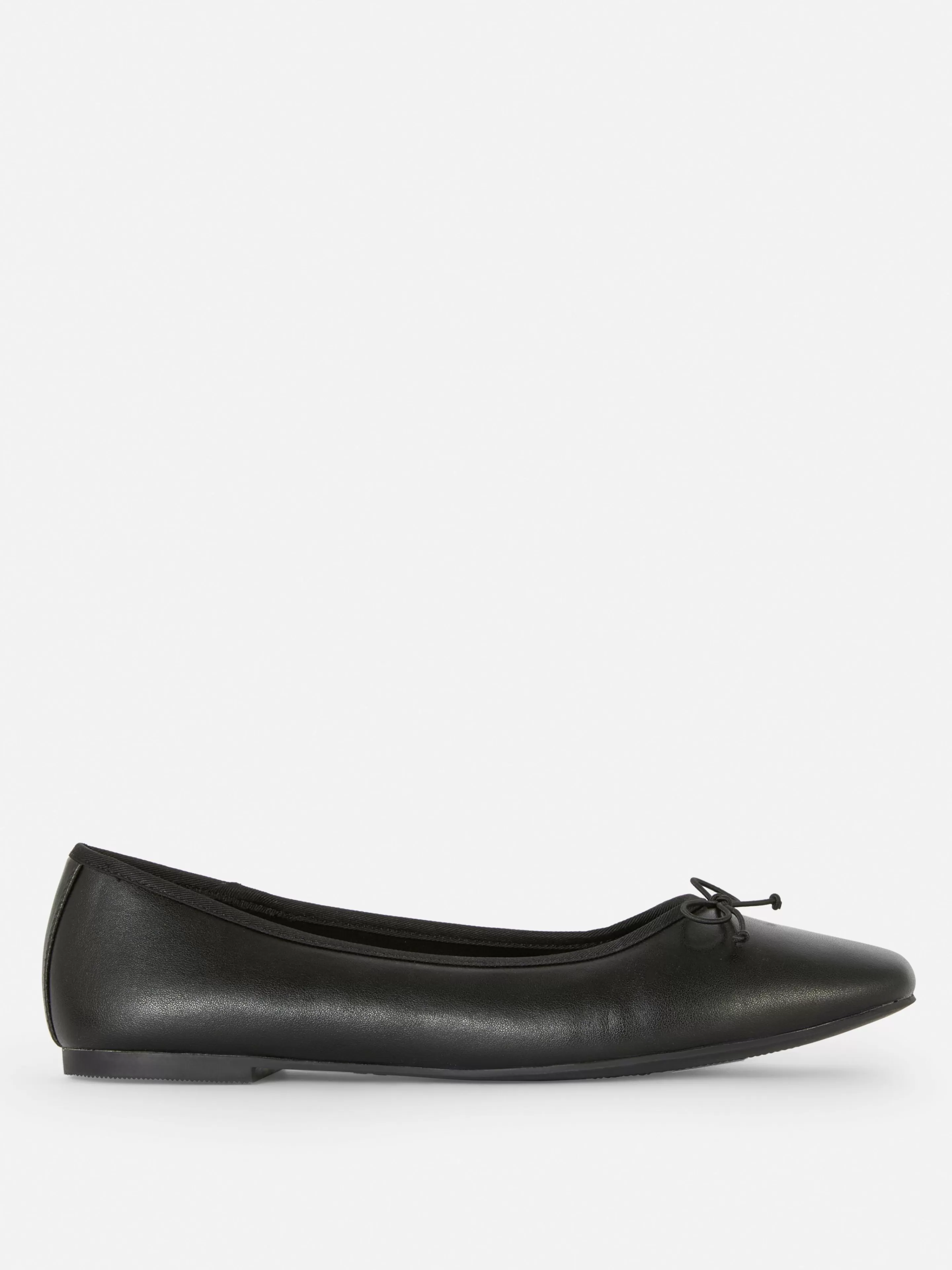 Primark Flache Schuhe | Ballerinas Mit Schleife Schwarz