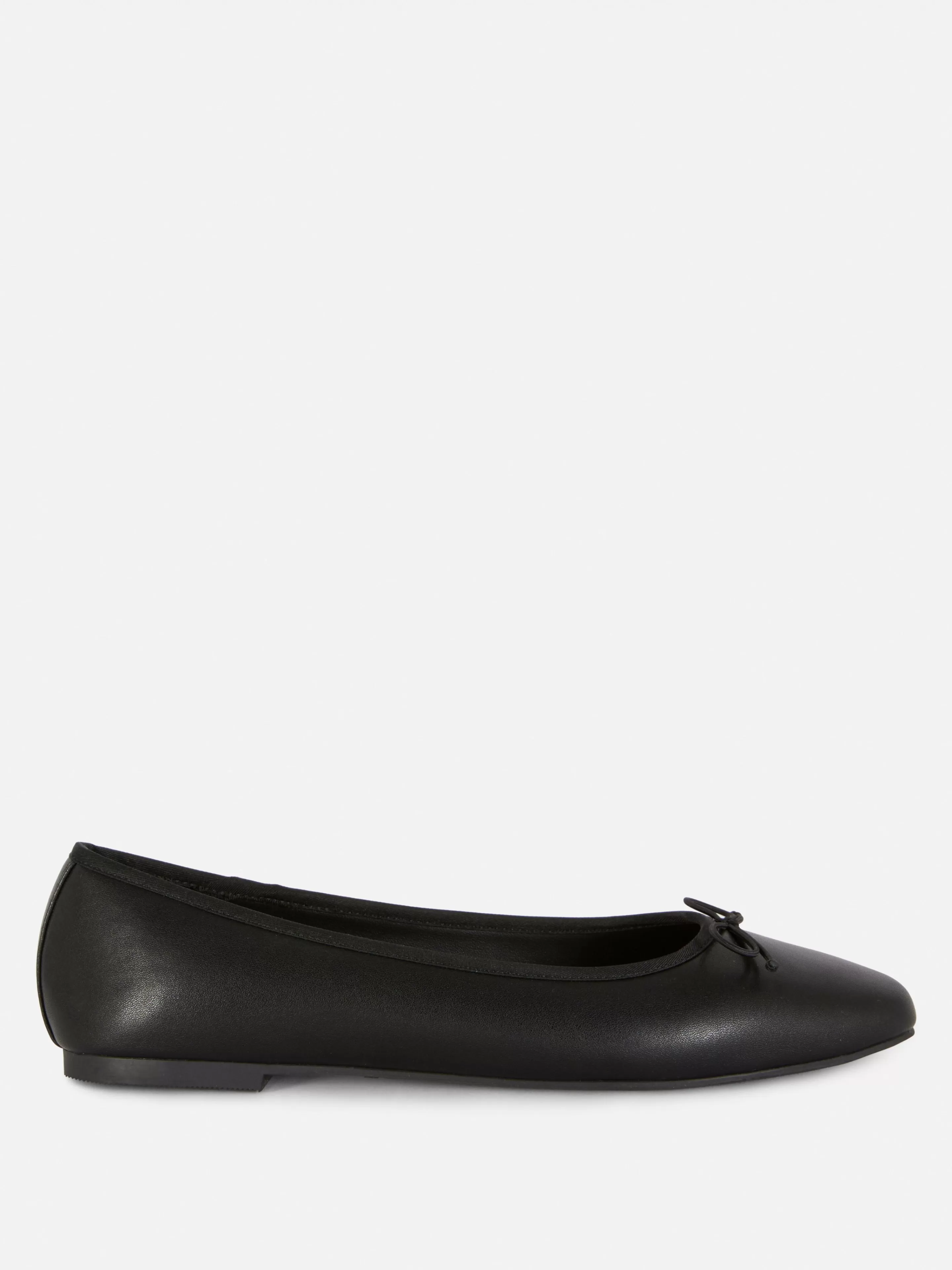 Primark Flache Schuhe | Ballerinas Mit Schleife Schwarz