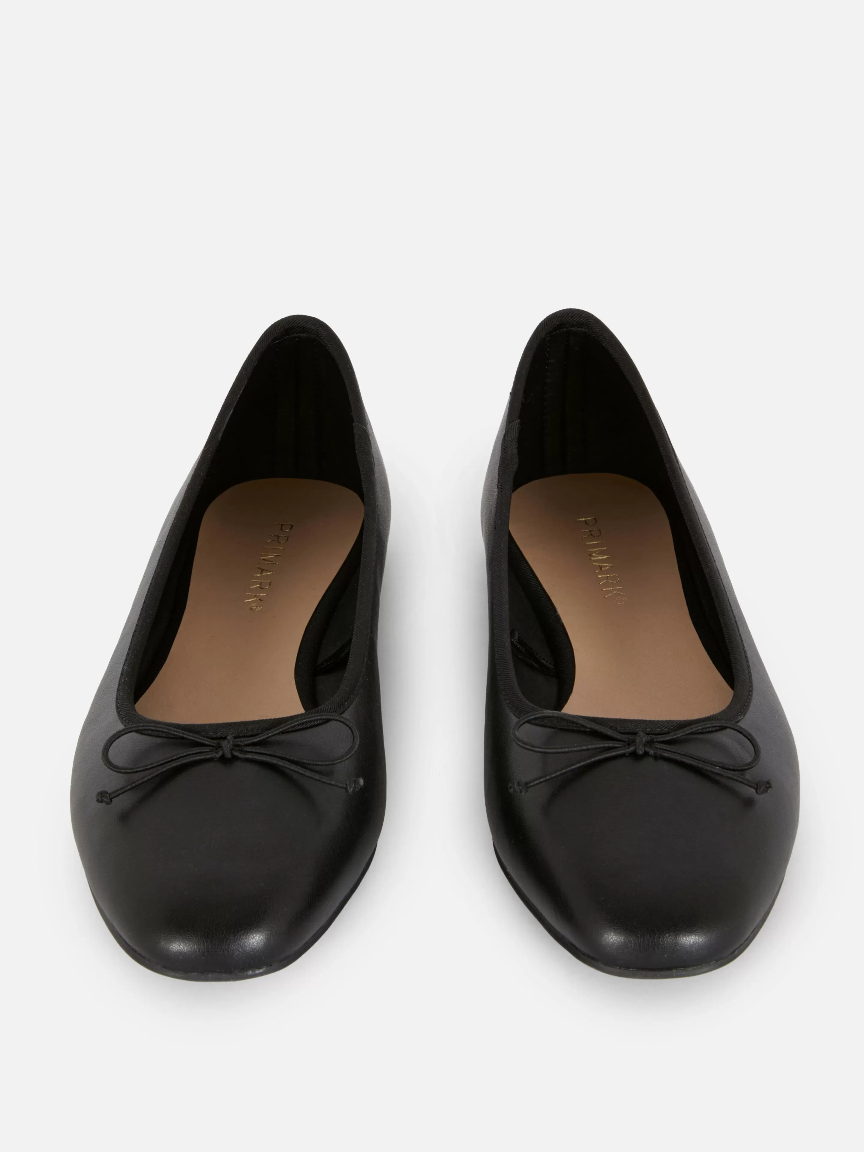 Primark Flache Schuhe | Ballerinas Mit Schleife Schwarz