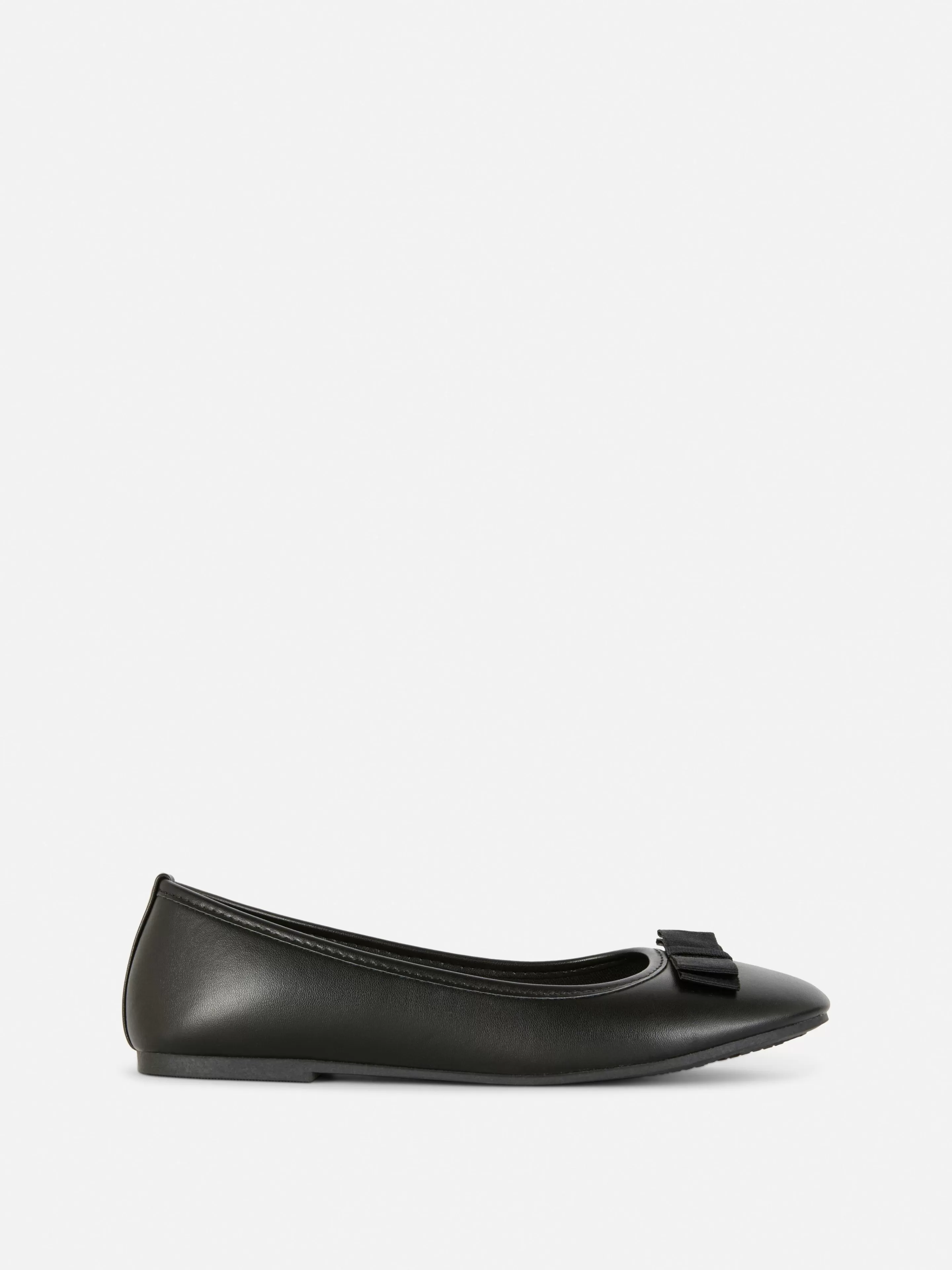 Primark Flache Schuhe | Ballerinas Mit Zierschleife Schwarz