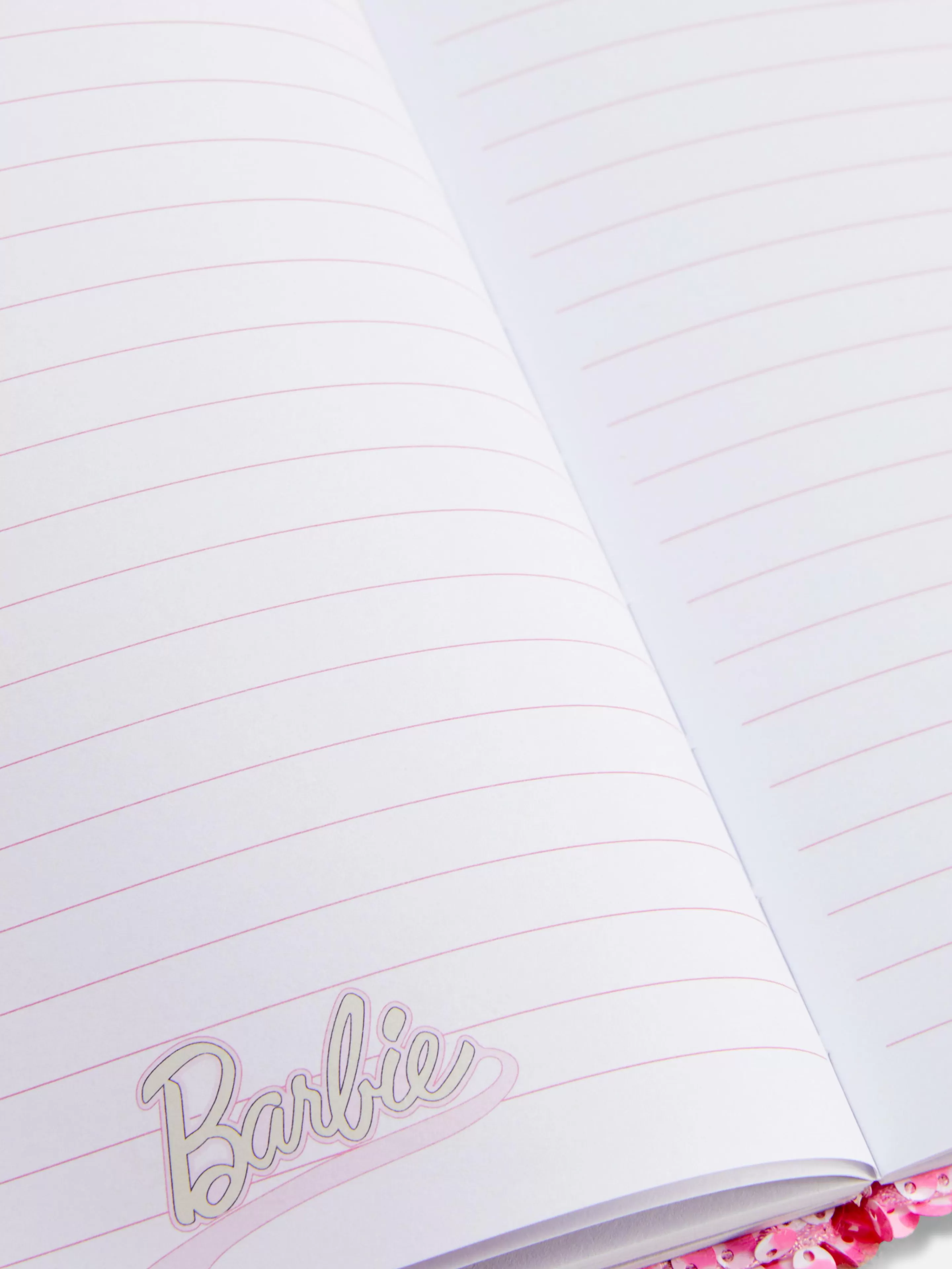 Primark Notizbücher | „Barbie“ A5-Notizbuch Mit Pailletten Rosa