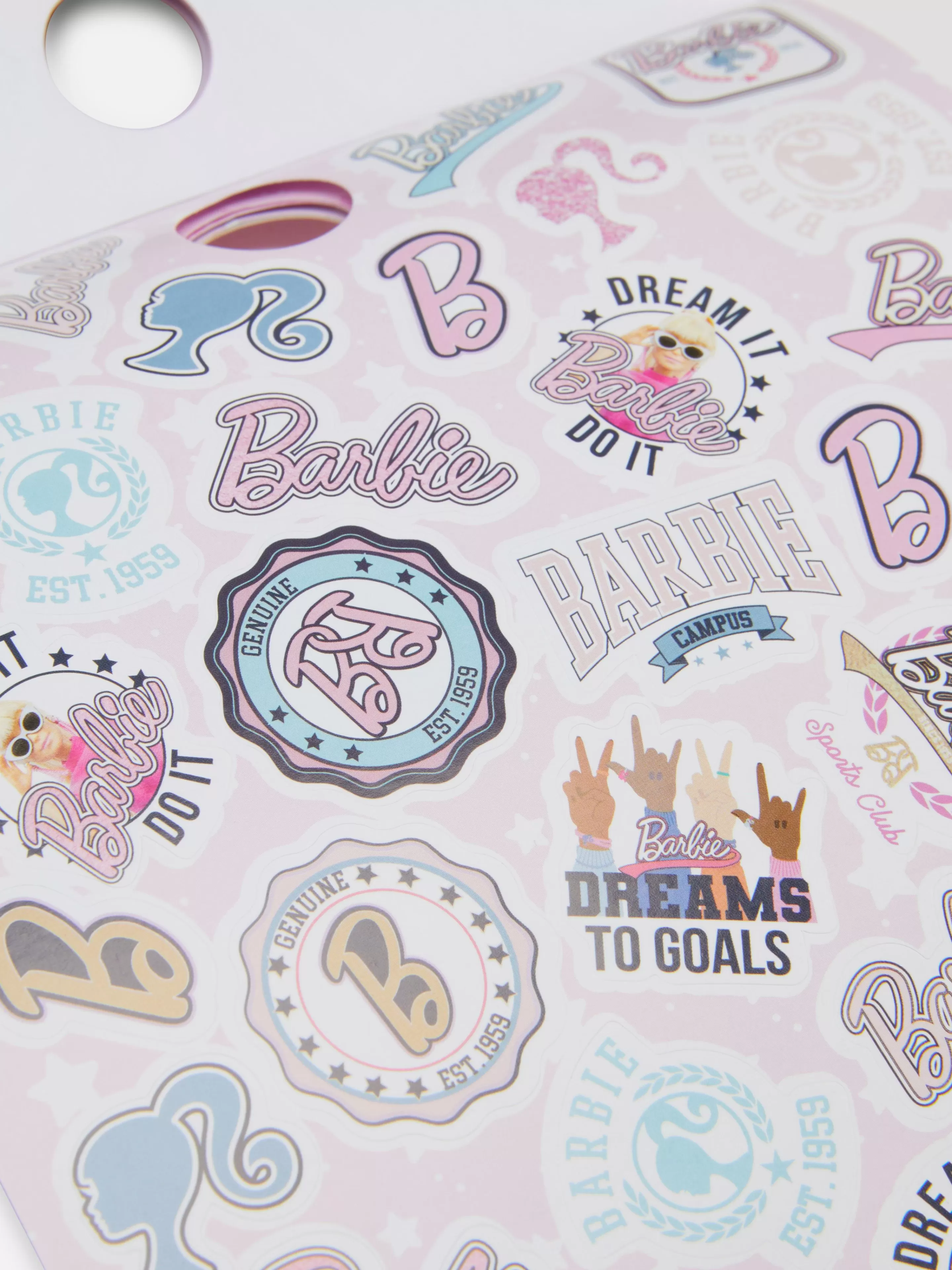 Primark Basteln Und Handarbeiten | „Barbie“ Stickerheft Rosa