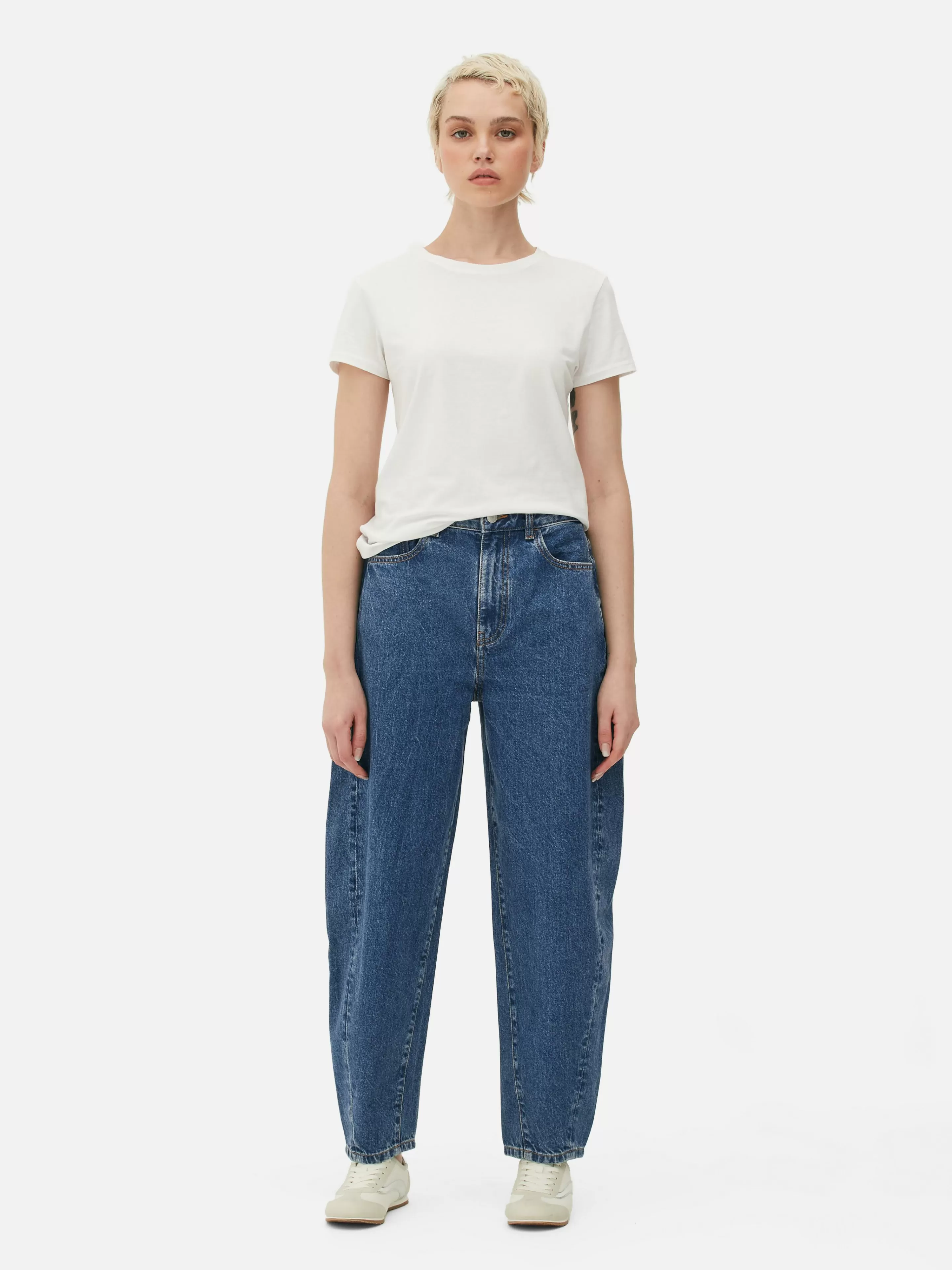 Primark Denim | Jeans | Barrel-Denim-Jeans Mittelblau