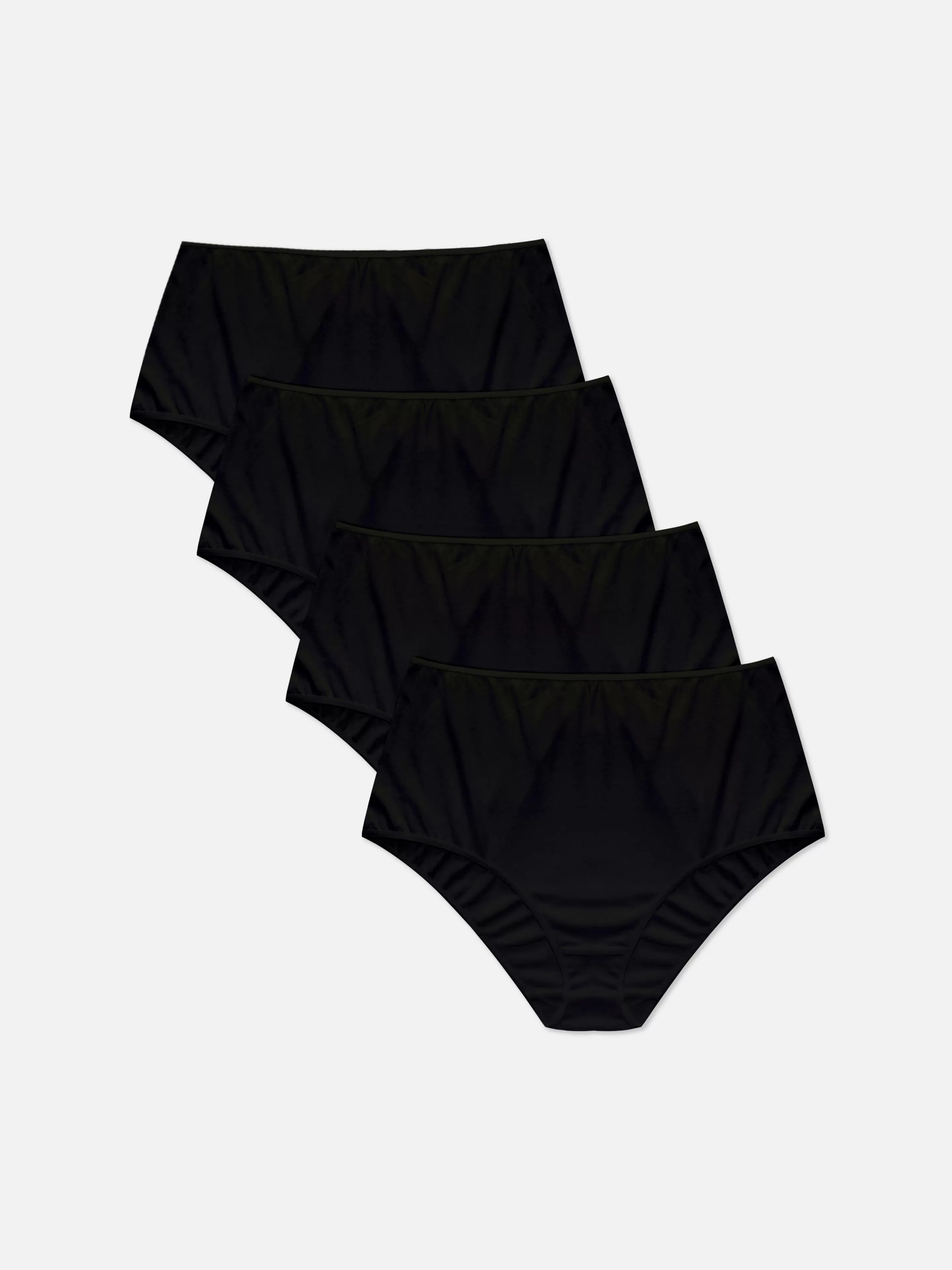 Primark Slips | Basic-Slips, 4er-Pack Schwarz