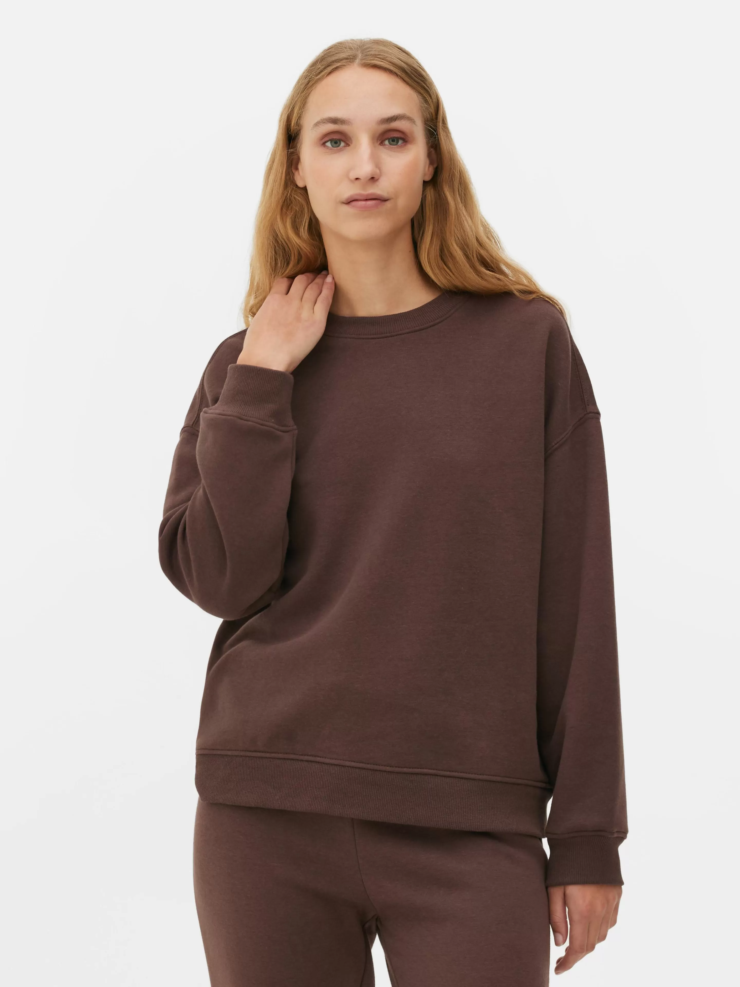 Primark Hoodies Und Sweatshirts | Basic-Sweatshirt Mit Rundhalsausschnitt Schokoladenbraun