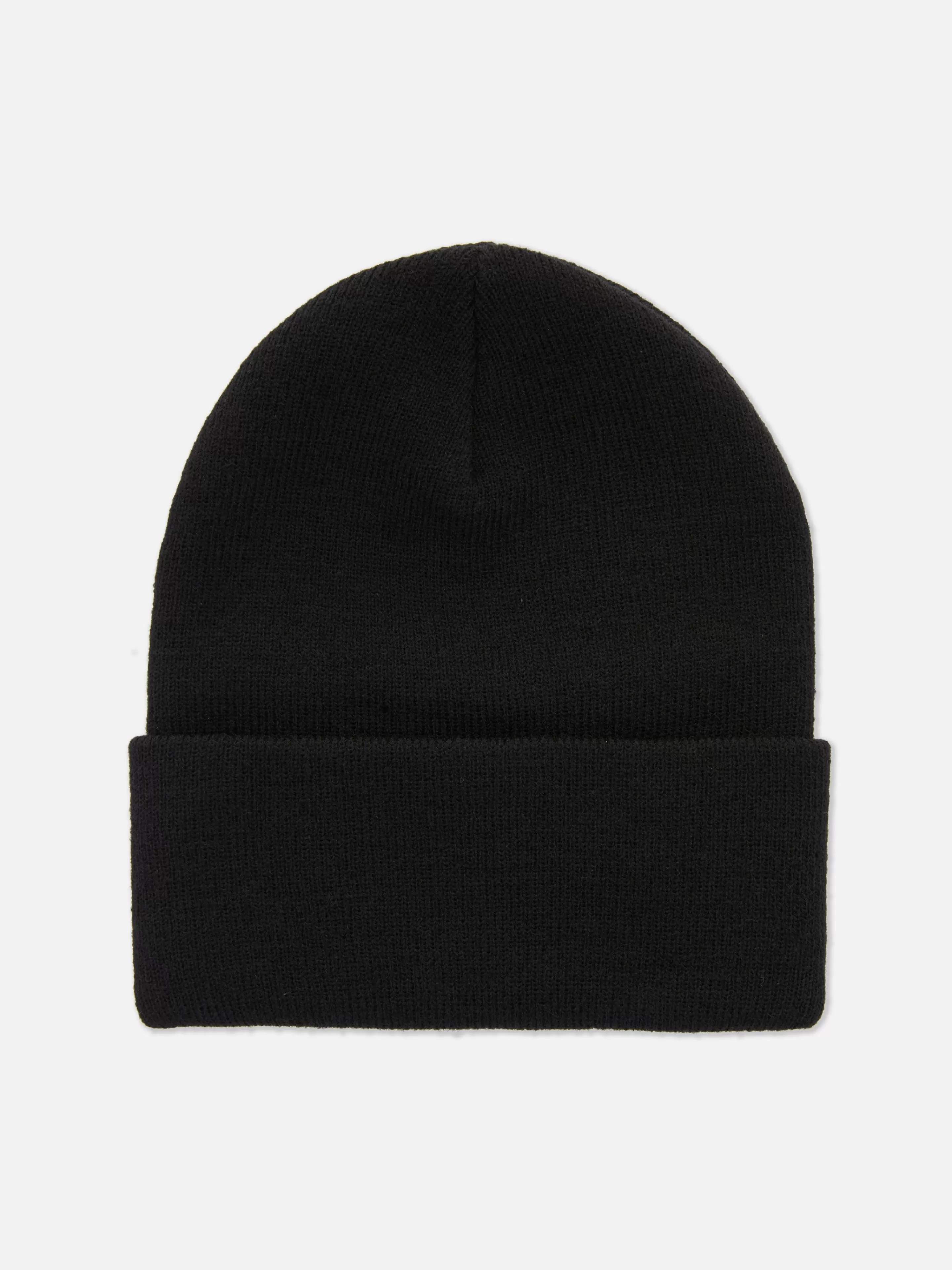 Primark Mützen, Handschuhe Und Schals | Beanie Mit Breitem Umschlag Schwarz