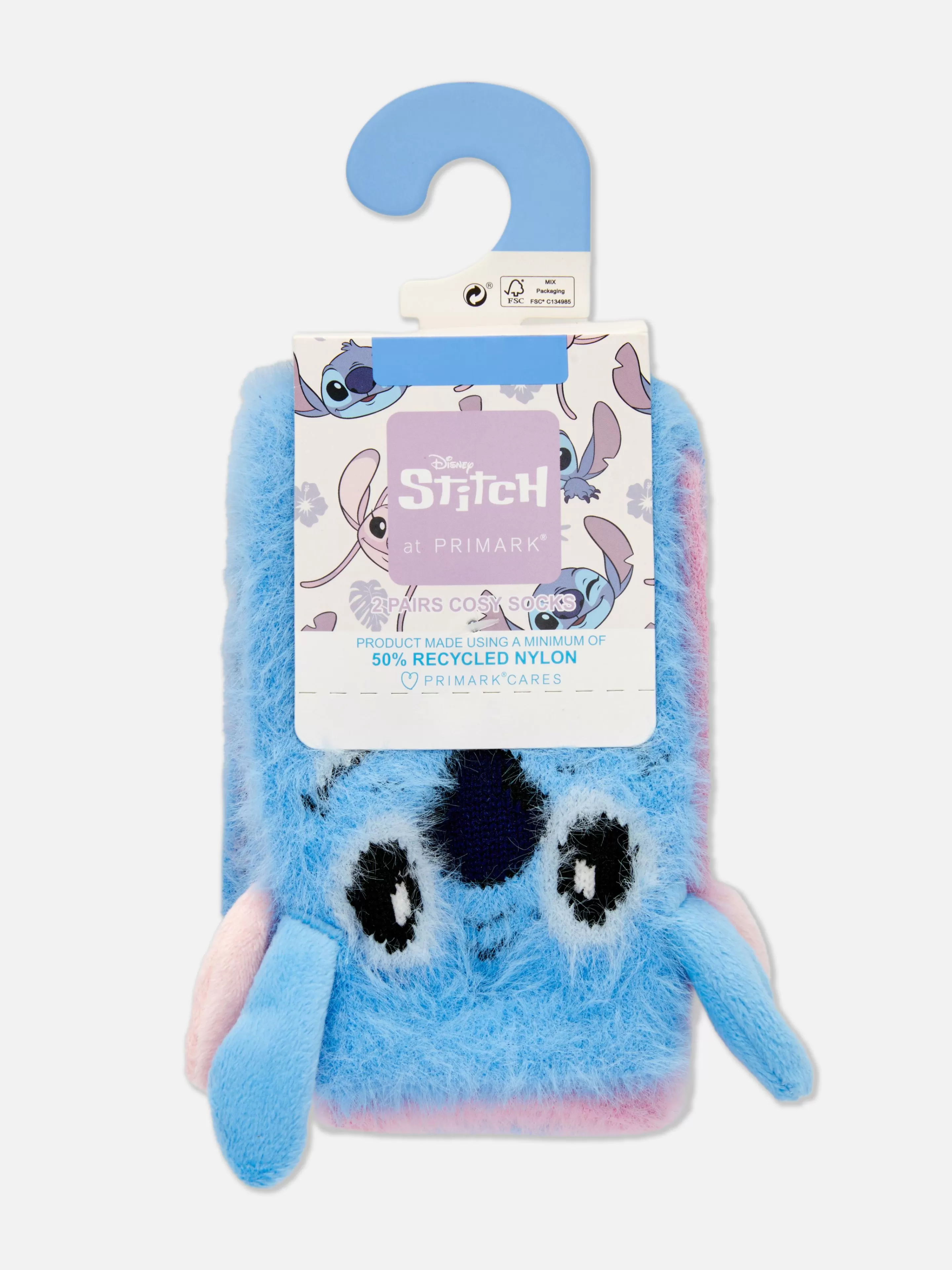 Primark Socken Und Strumpfhosen | Bequeme „Disney Stitch & Engel“ Socken, 2er-Pack Blau