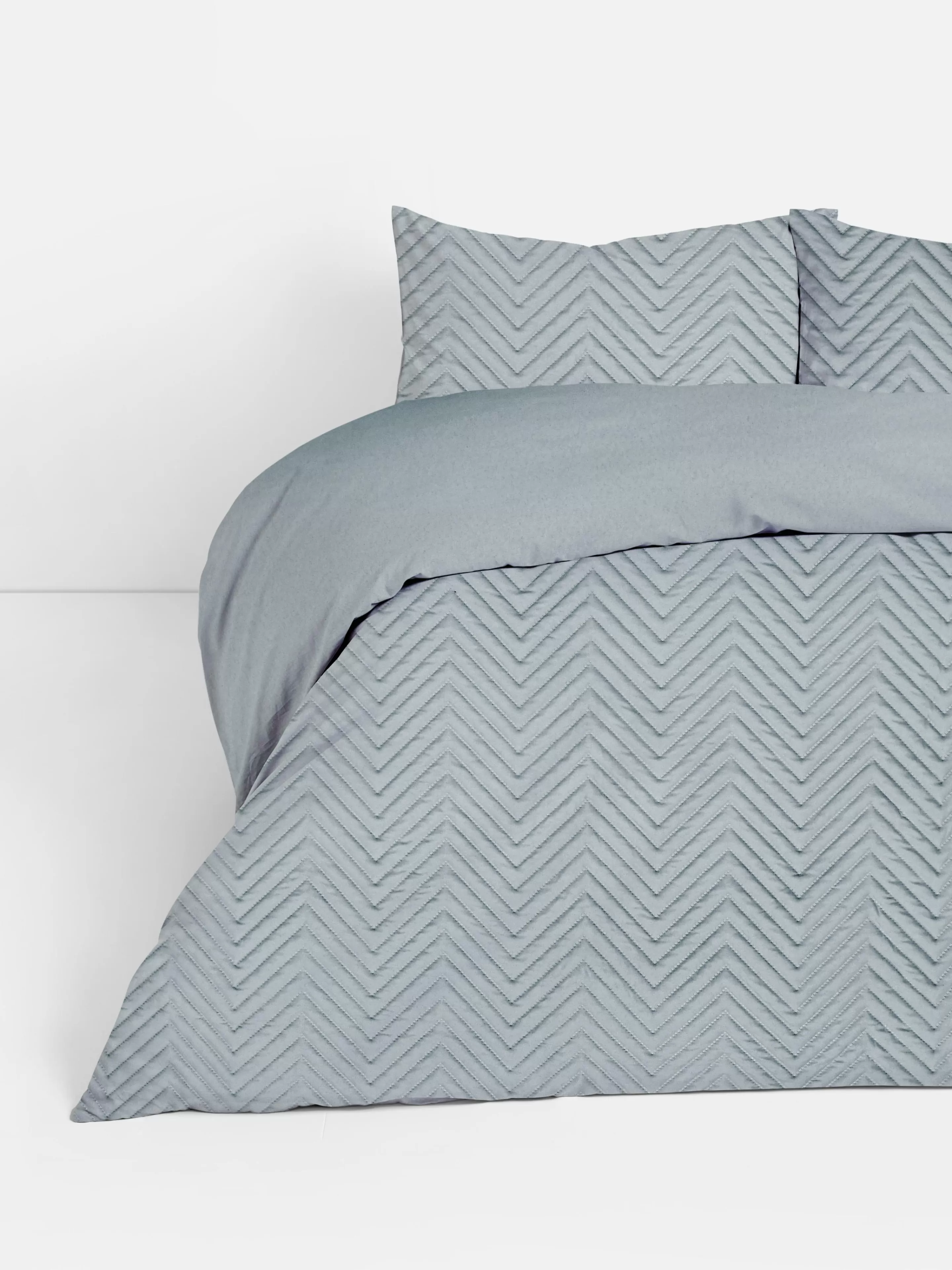 Primark Bettwäsche Und Sets | Bettwäscheset Mit Chevron-Muster, Kingsize Anthrazitfarben