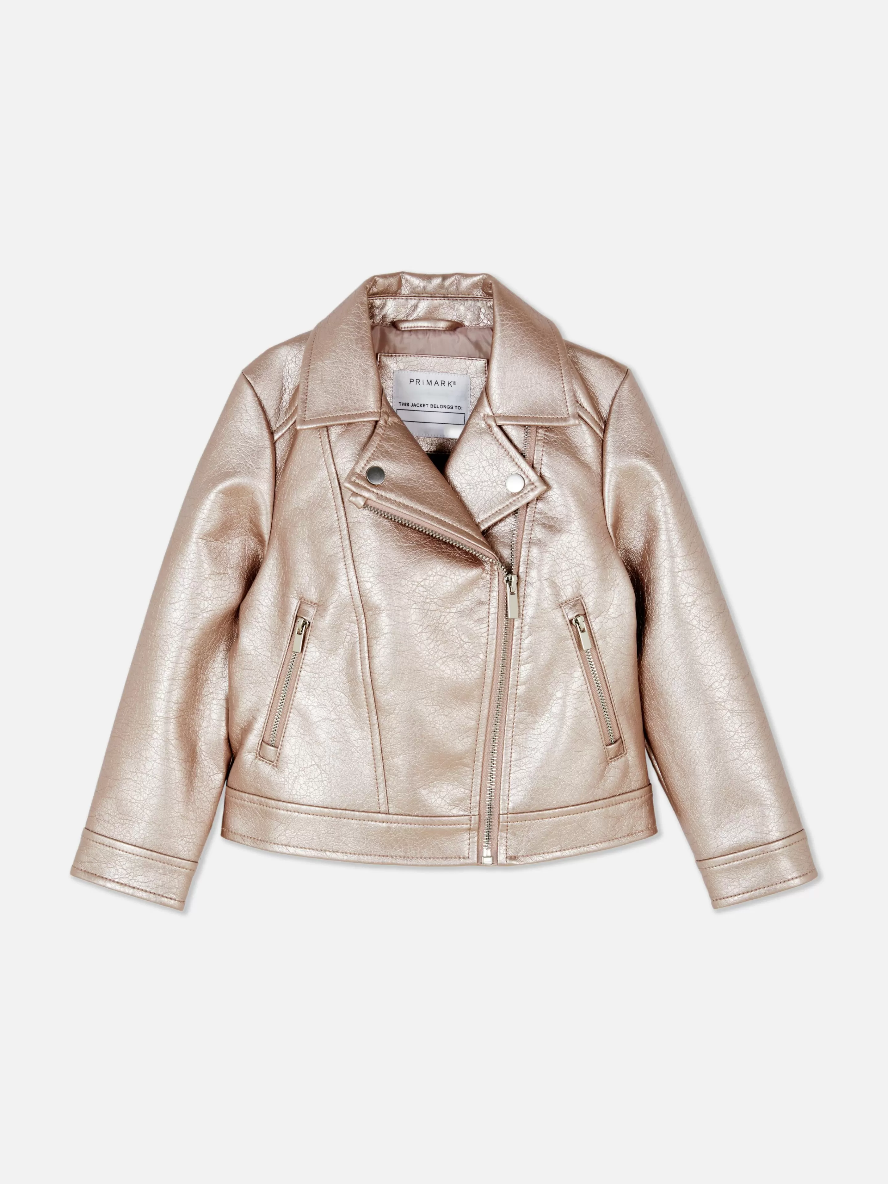 Primark Jacken Und Mäntel | Bikerjacke In Metallic-Optik Rosa