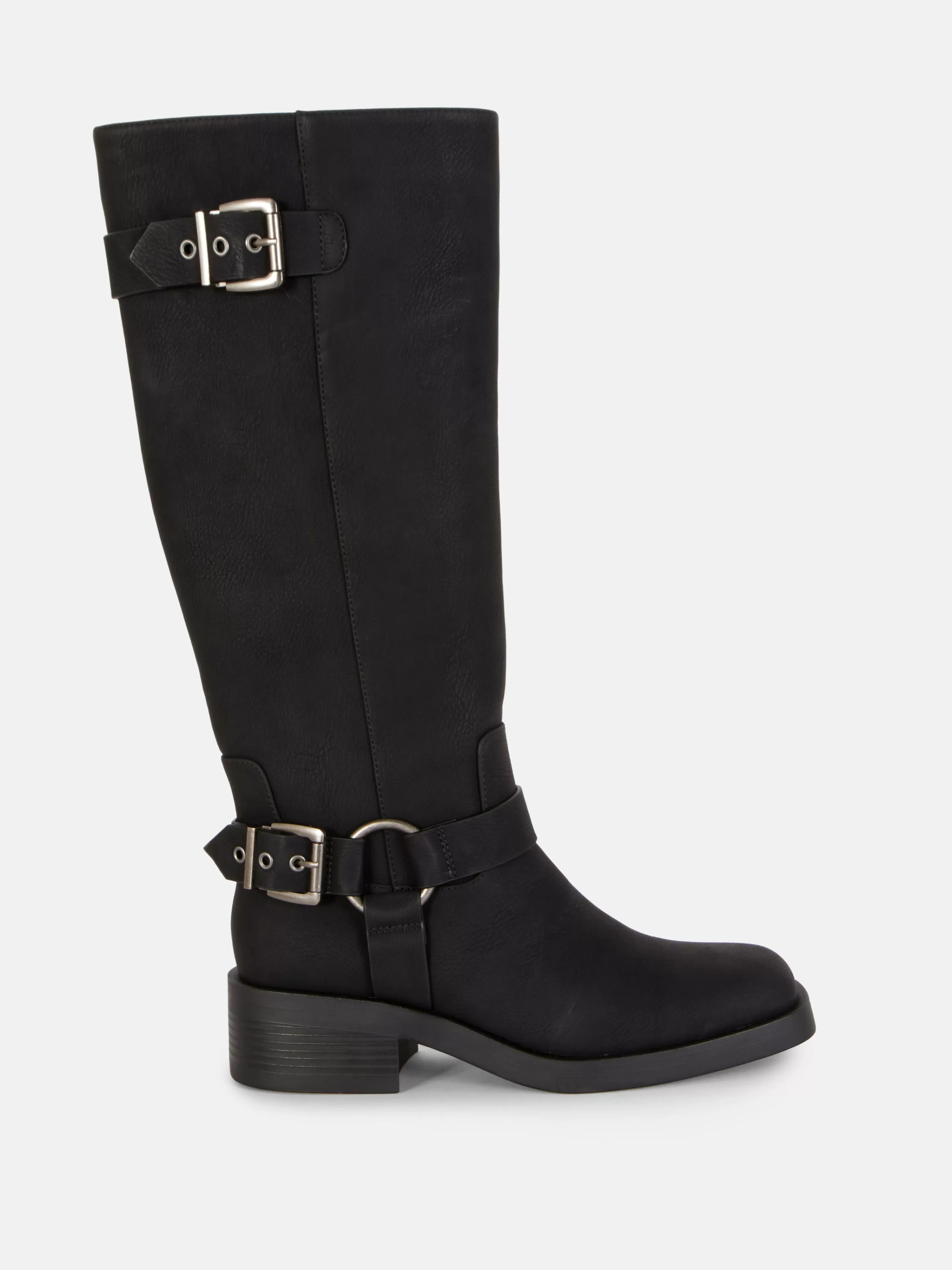 Primark Stiefel | Bikerstiefel Mit Eckiger Zehenpartie Schwarz