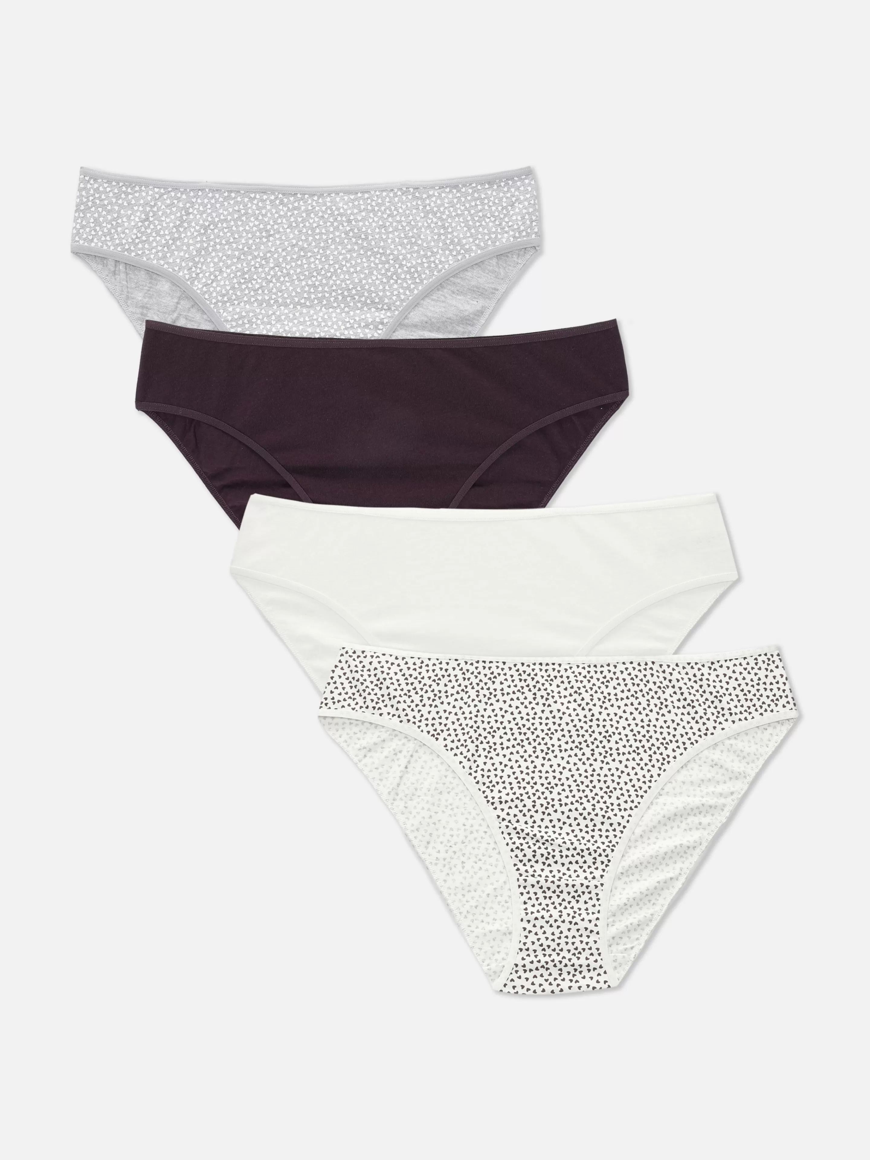 Primark Slips | Bikinislips Für Den Alltag, 4er-Pack Pflaumenblau