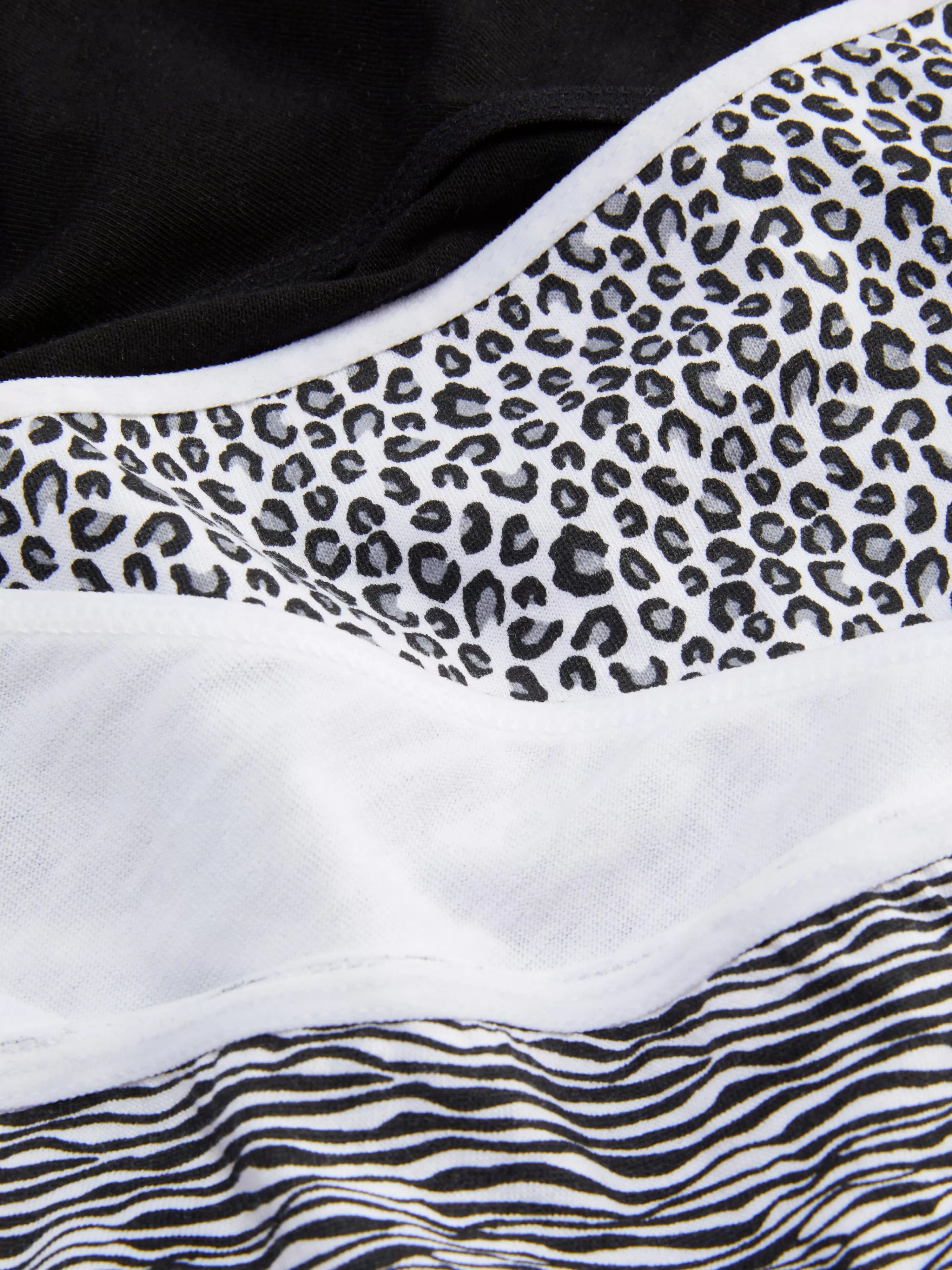 Primark Slips | Bikinislips Für Den Alltag, 4er-Pack Schwarz/Weiß