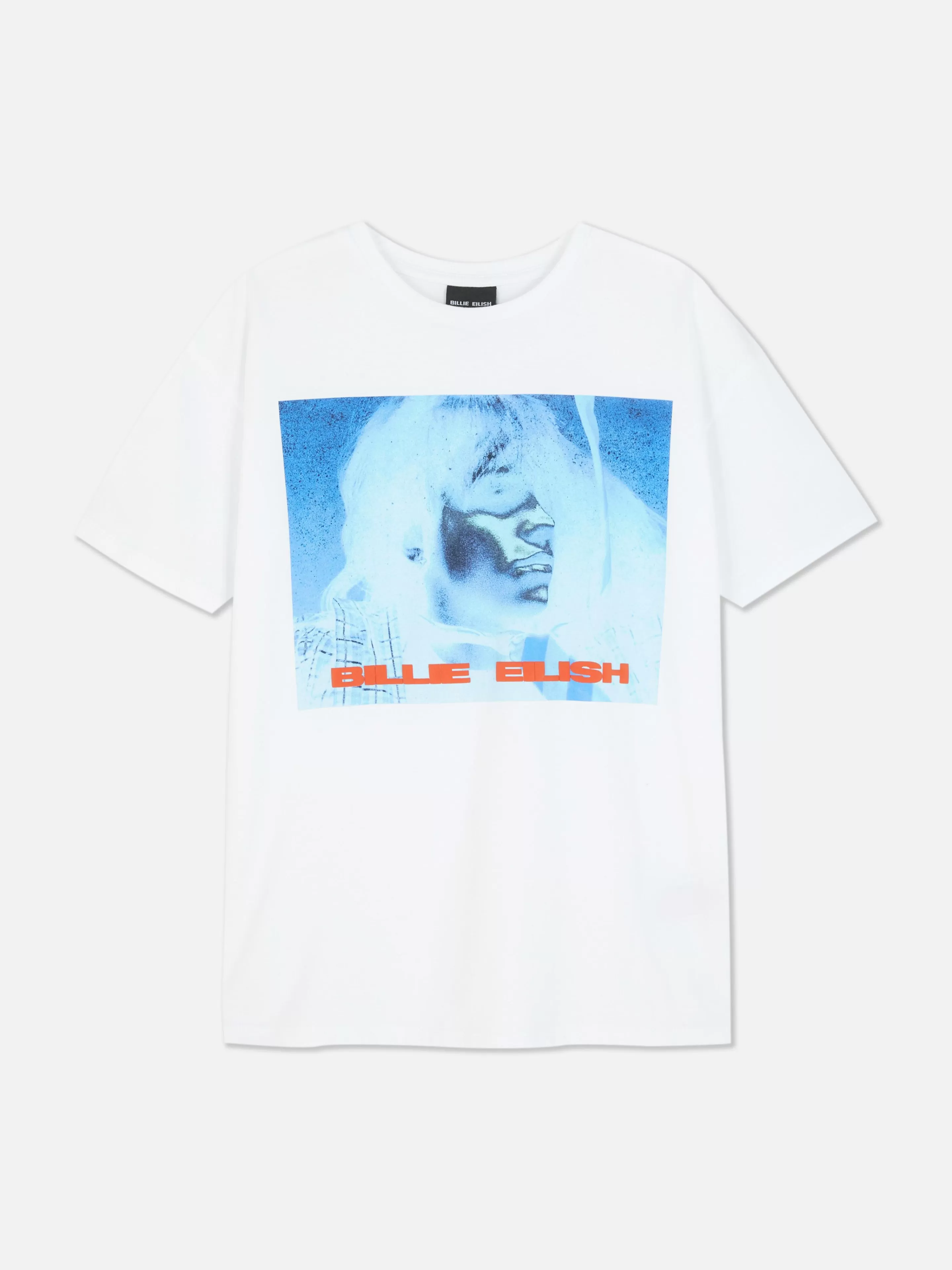 Primark Tops Und T-Shirts | „Billie Eilish“ T-Shirt Mit Grafik Weiß