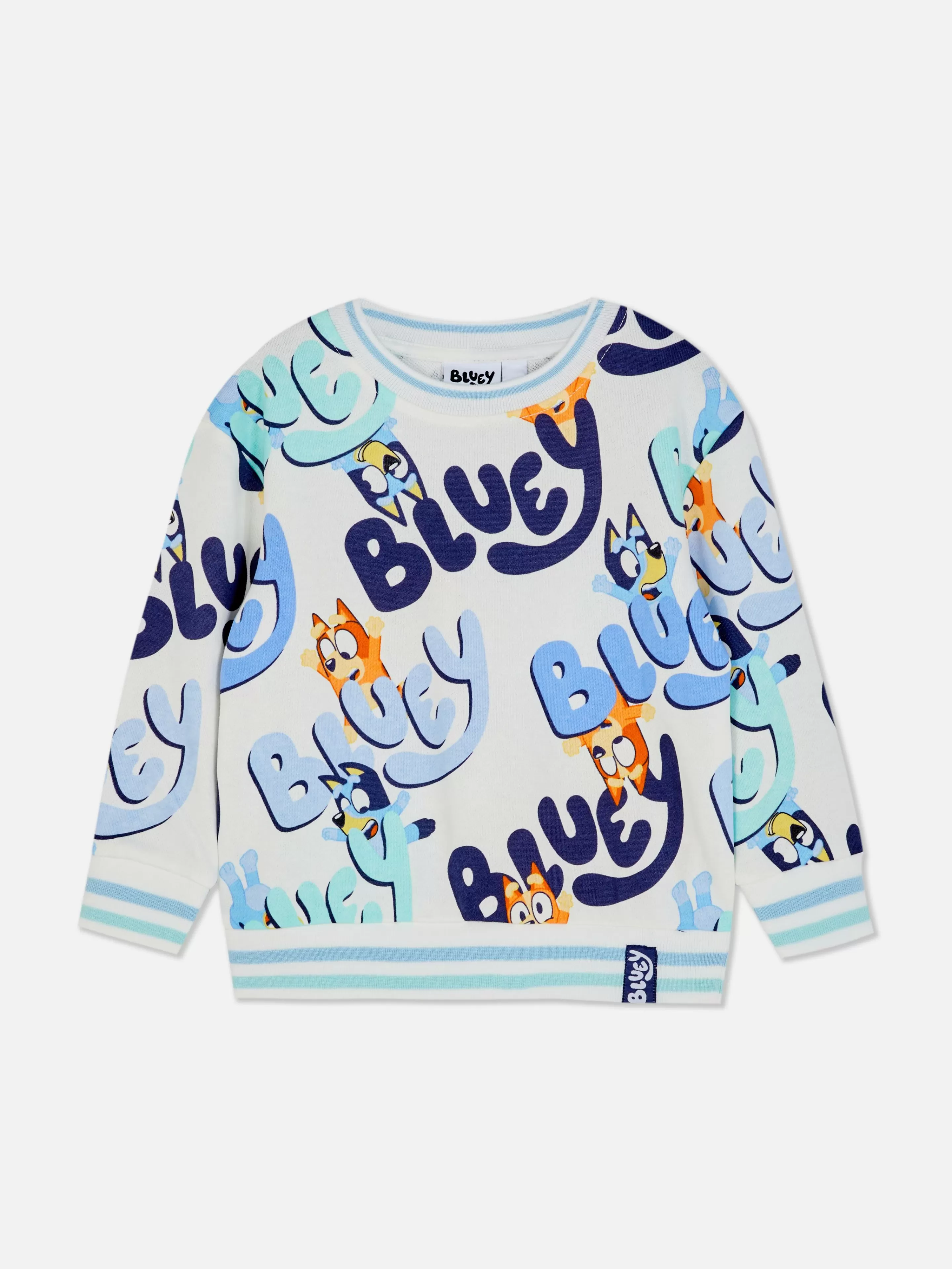 Primark Hoodies Und Sweatshirts | „Bluey“ Sweatshirt Mit Grafik Zum Kombinieren Ecrufarben