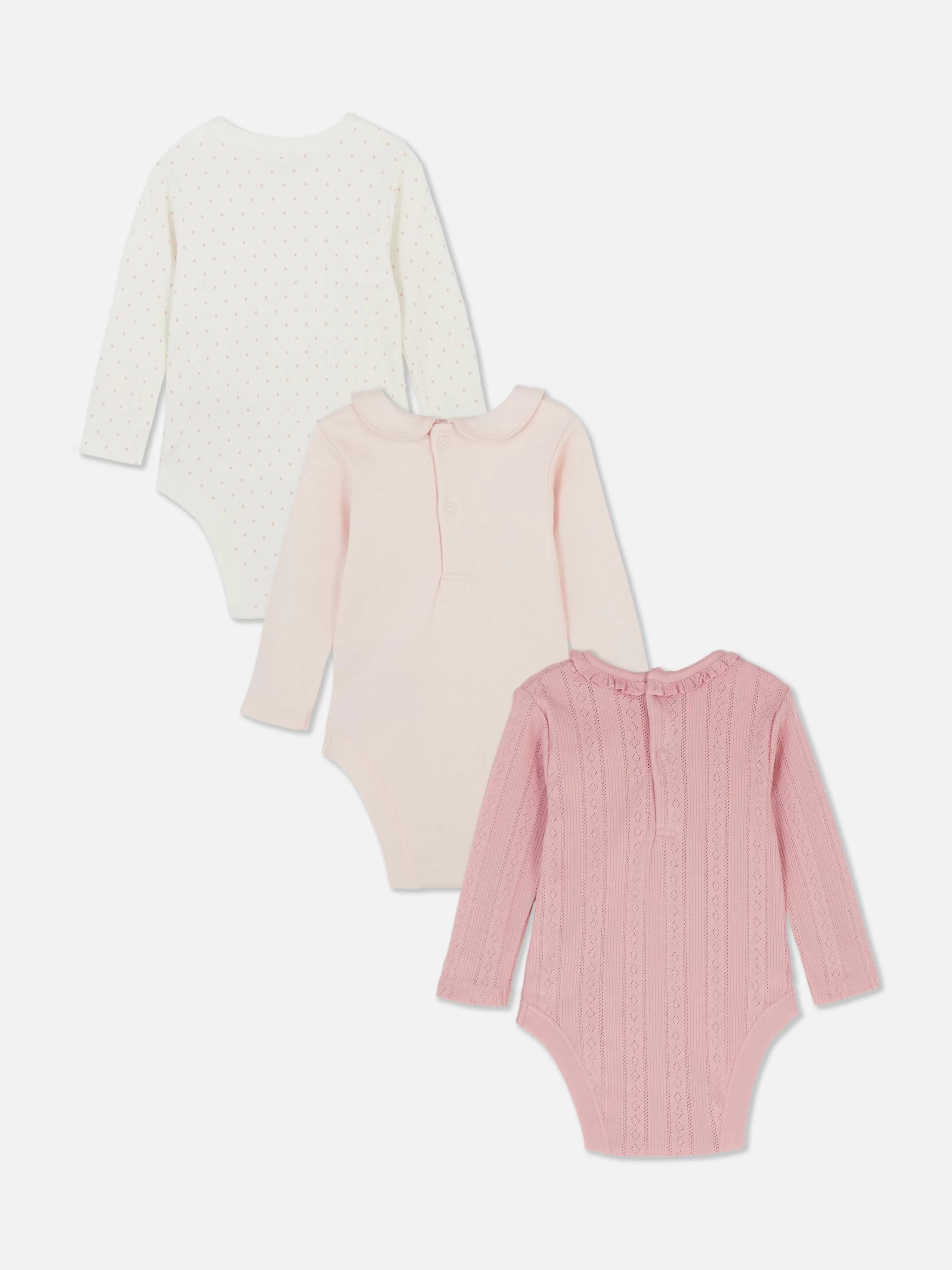 Primark Bodys Und Westen | Bodys In Verschiedenen Designs, 3er-Pack Rosa