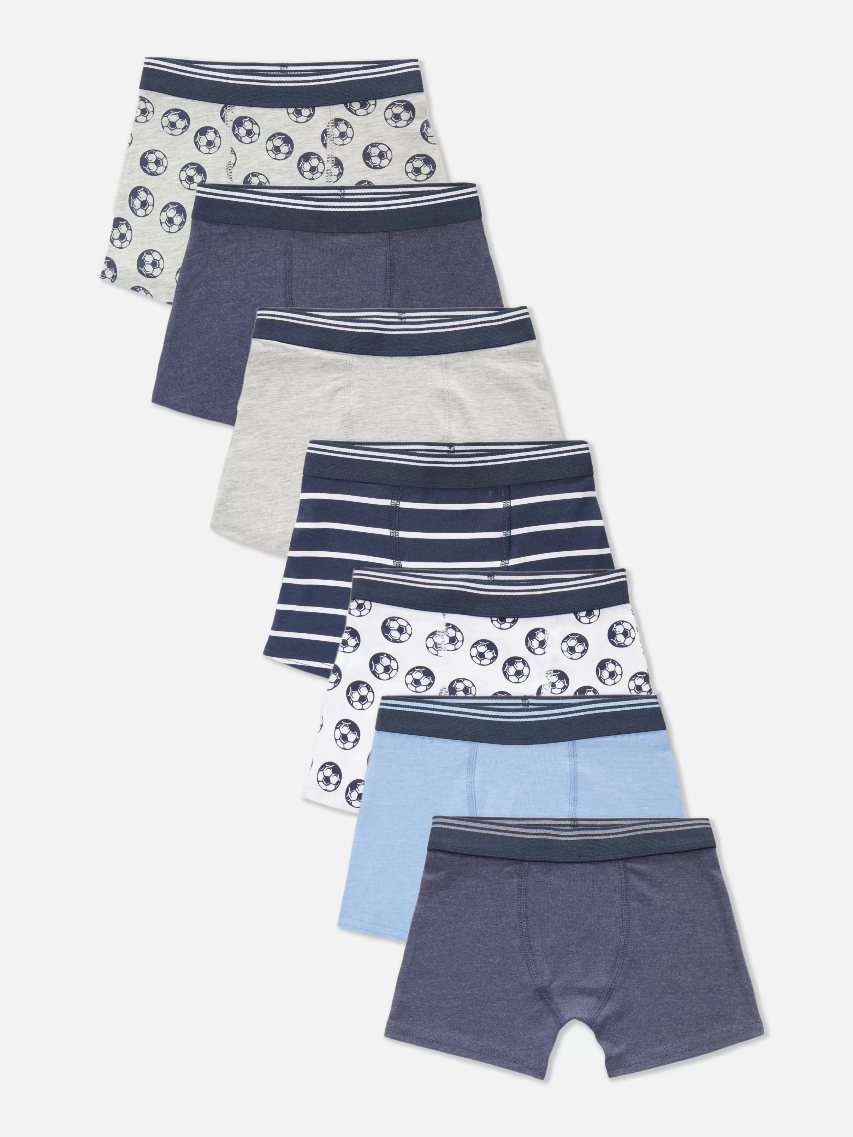 Primark Unterwäsche | Boxershorts Mit Fußball-Prints, 7er-Pack Multi