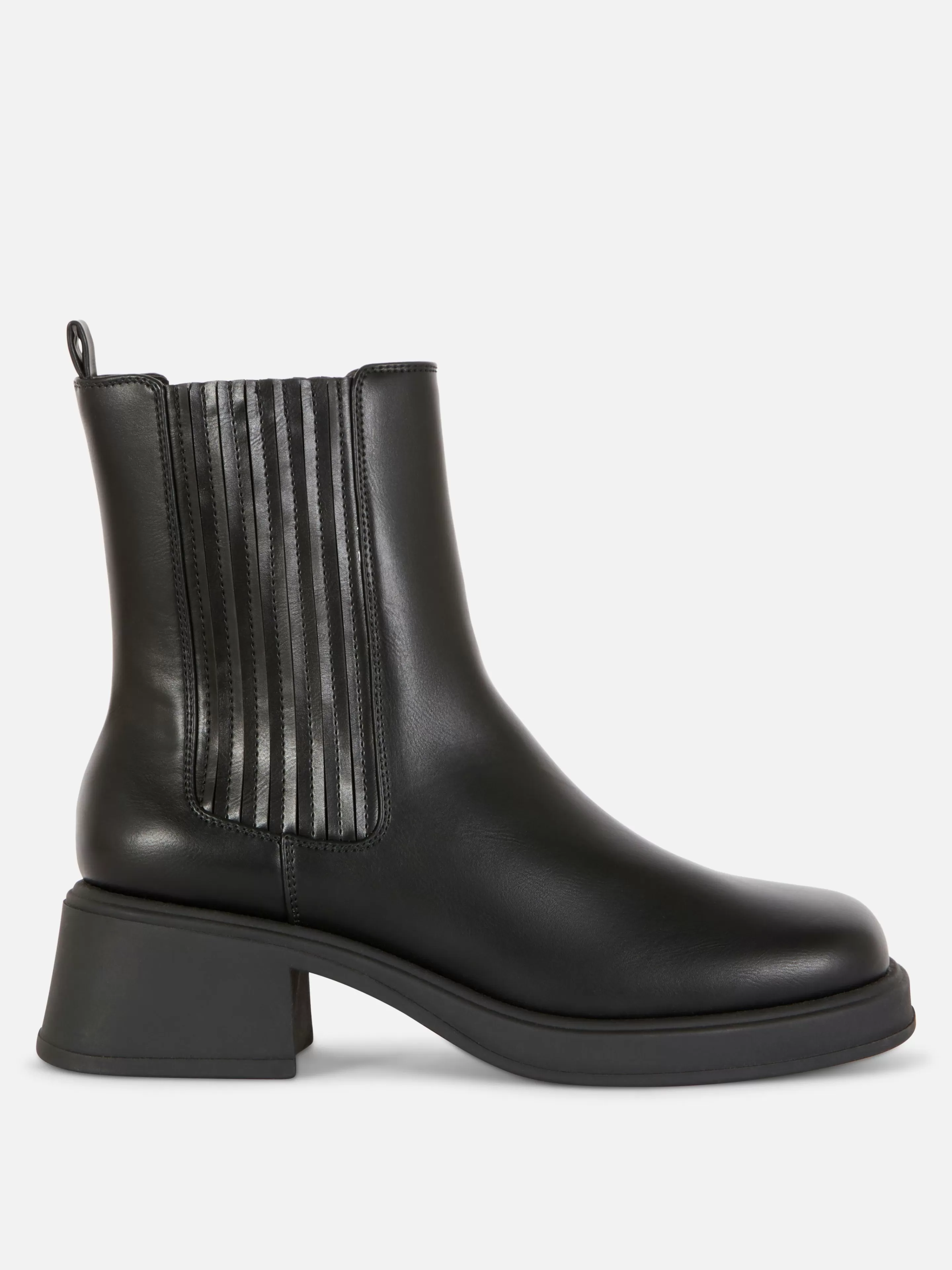 Primark Stiefel | Chelsea-Stiefeletten Mit Blockabsatz Schwarz