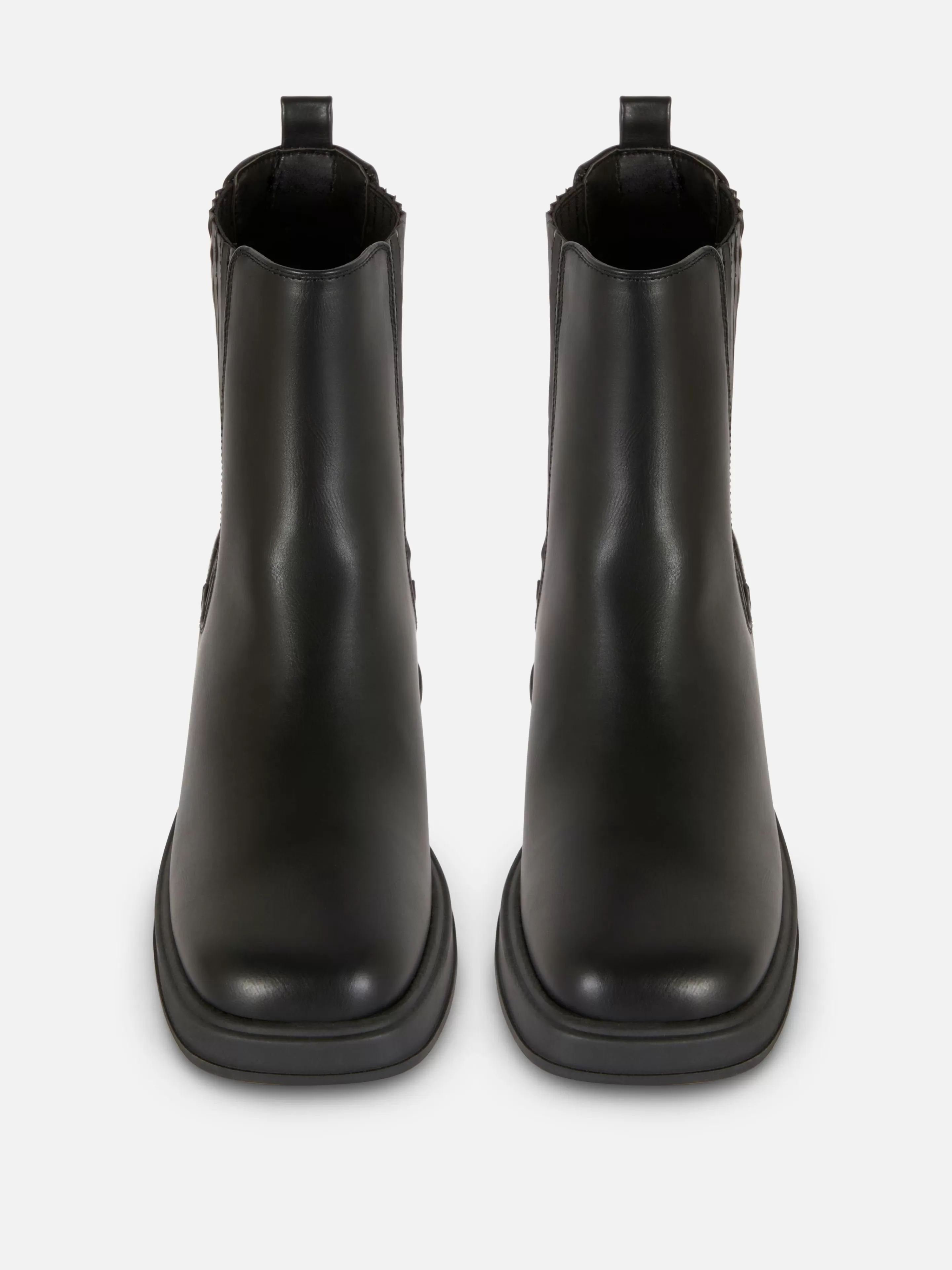 Primark Stiefel | Chelsea-Stiefeletten Mit Blockabsatz Schwarz