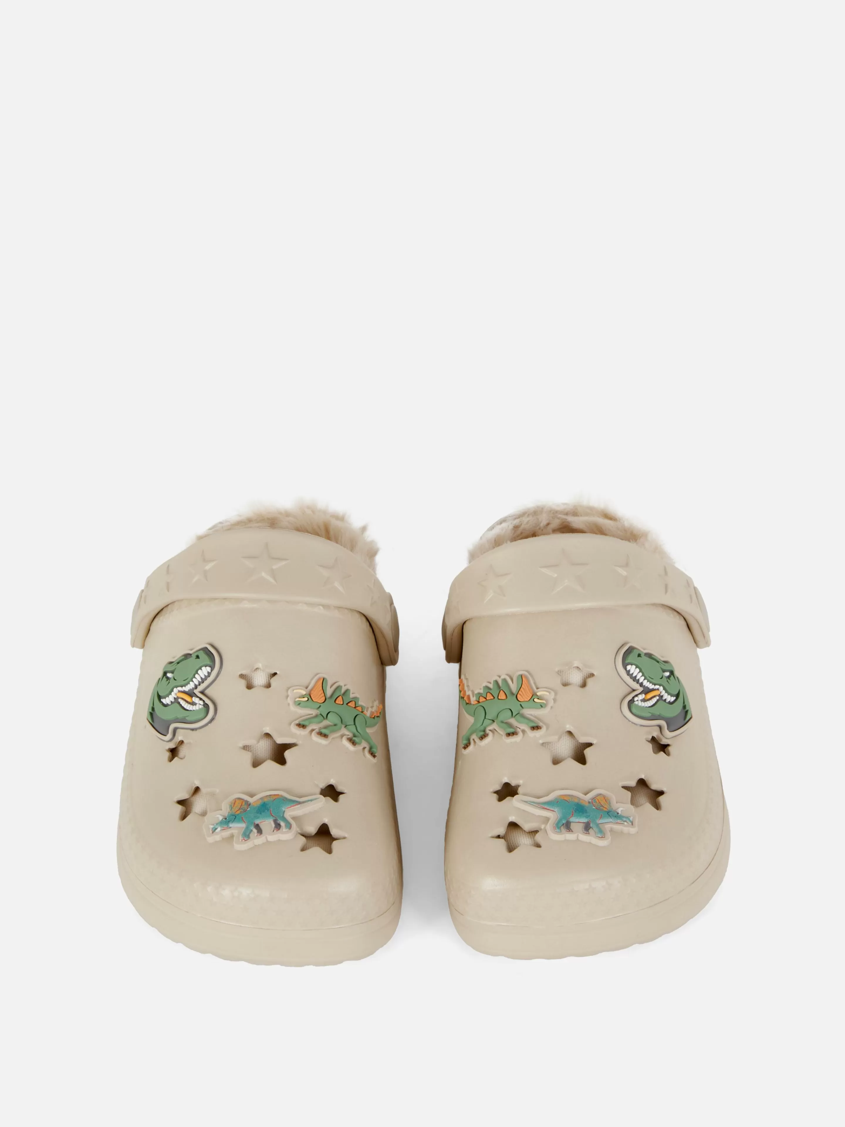 Primark Hausschuhe | Clogs Mit Dinosaurier-Design Und Kunstfellfutter Multi