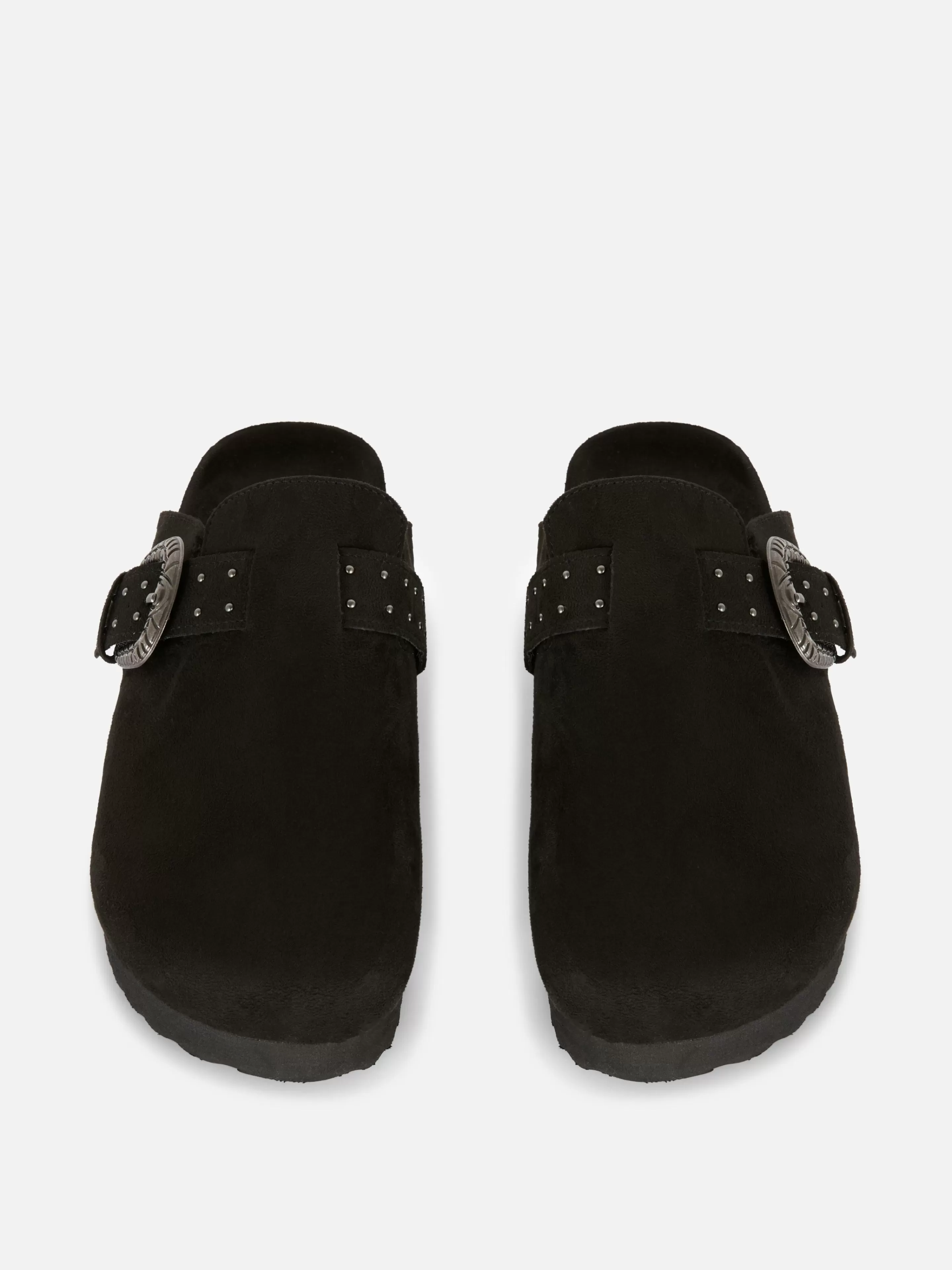 Primark Hausschuhe | Hausschuhe | Clogs Mit Nietenschnalle Schwarz