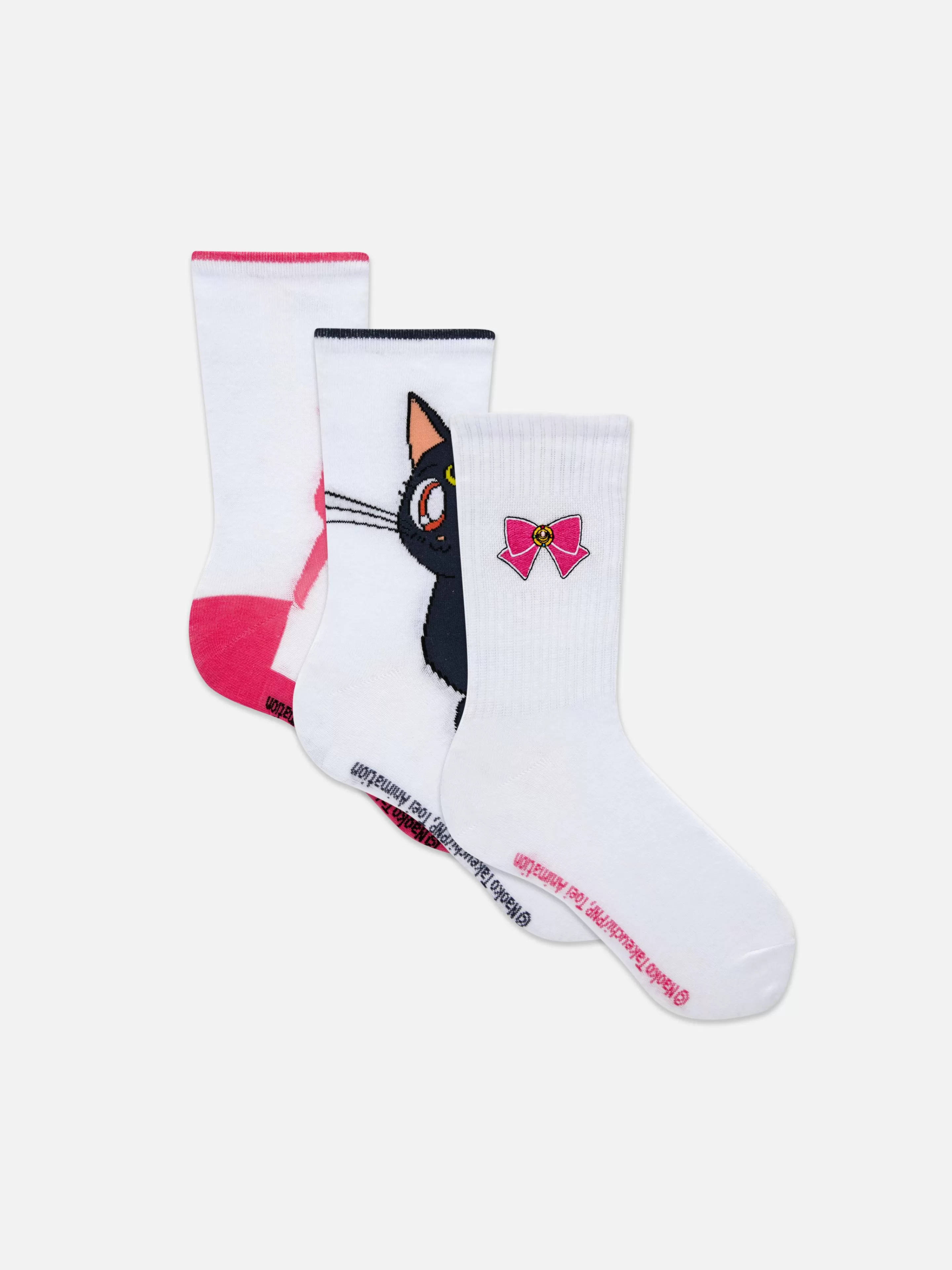 Primark Socken | Crew-Socken Mit „Sailor Moon“ Grafik Weiß