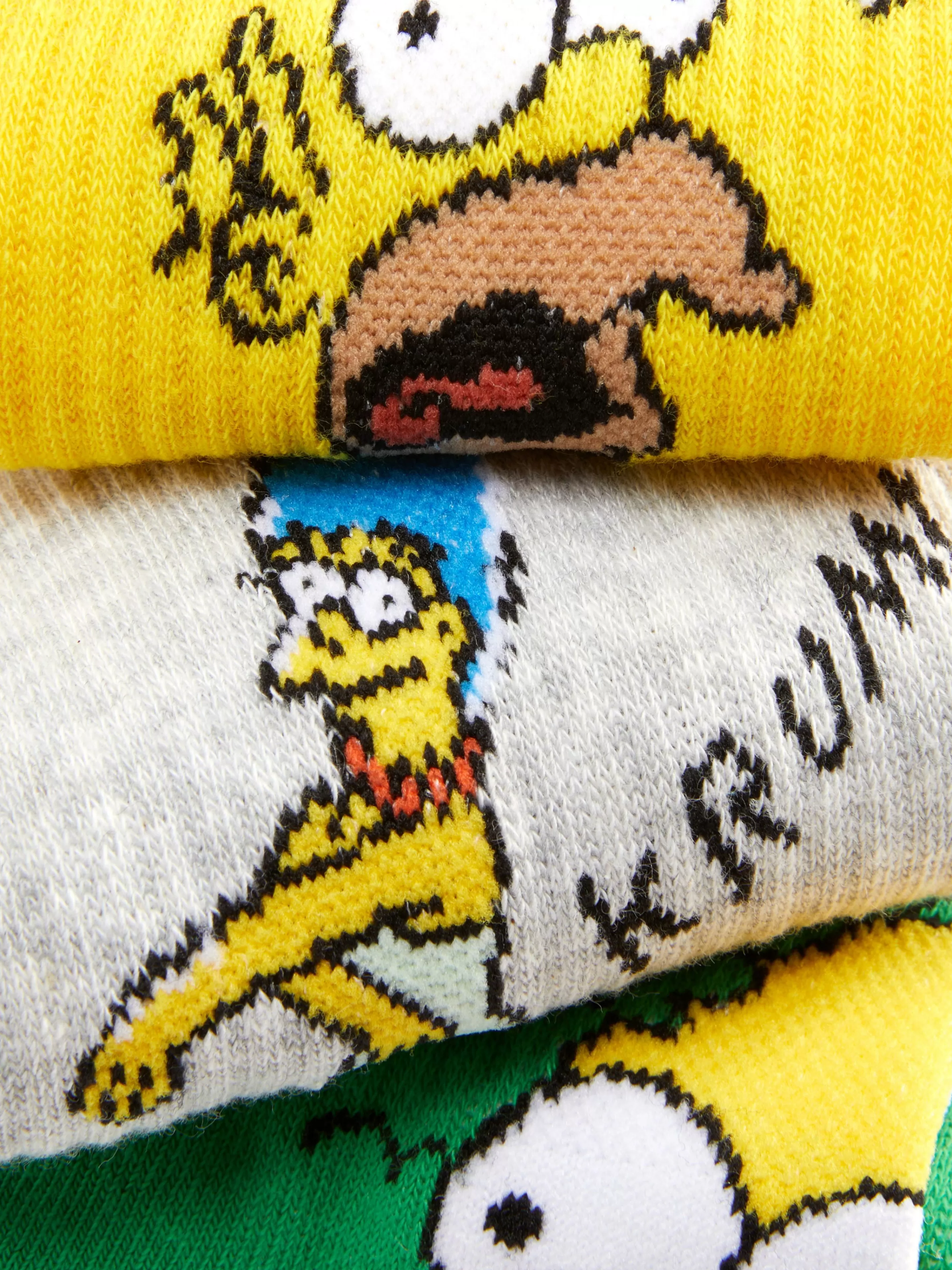 Primark Socken | „Die Simpsons“ Crew-Socken, 3er-Pack Multi