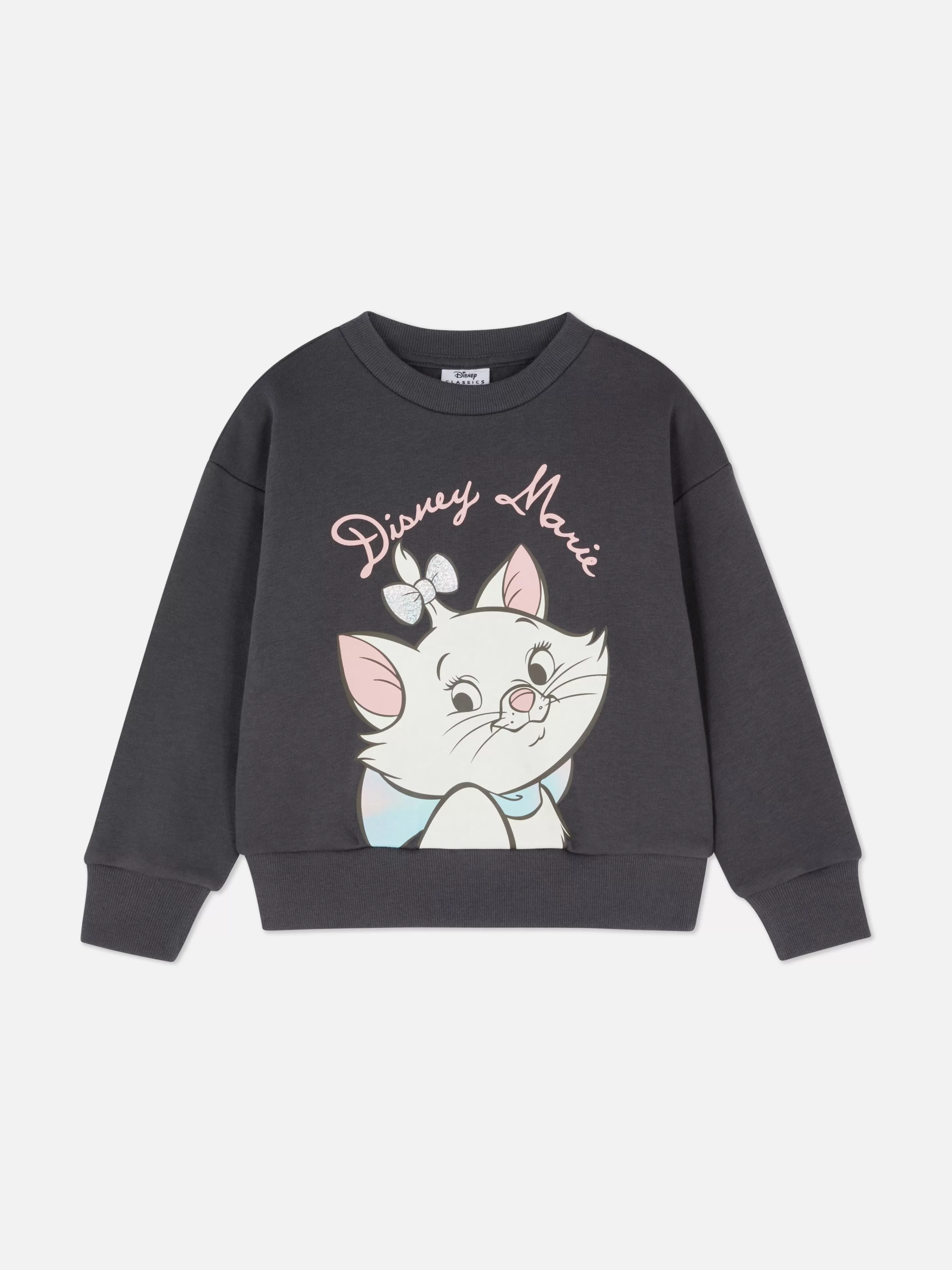 Primark Hoodies Und Sweatshirts | „Disney Aristocats Marie“ Rundhals-Sweatshirt Anthrazitfarben