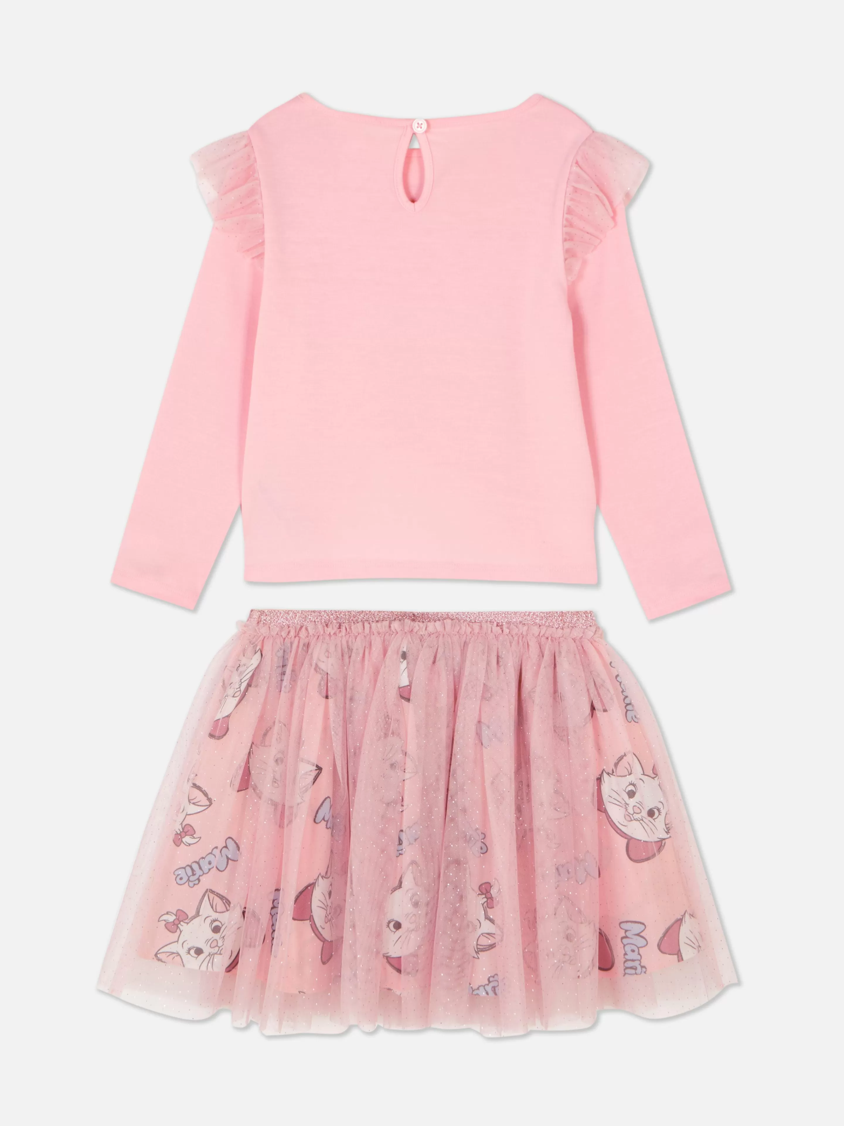 Primark Sets Und Outfits | „Disney Aristocats Marie“ Sweatshirt- Und Tutu-Set Rosa