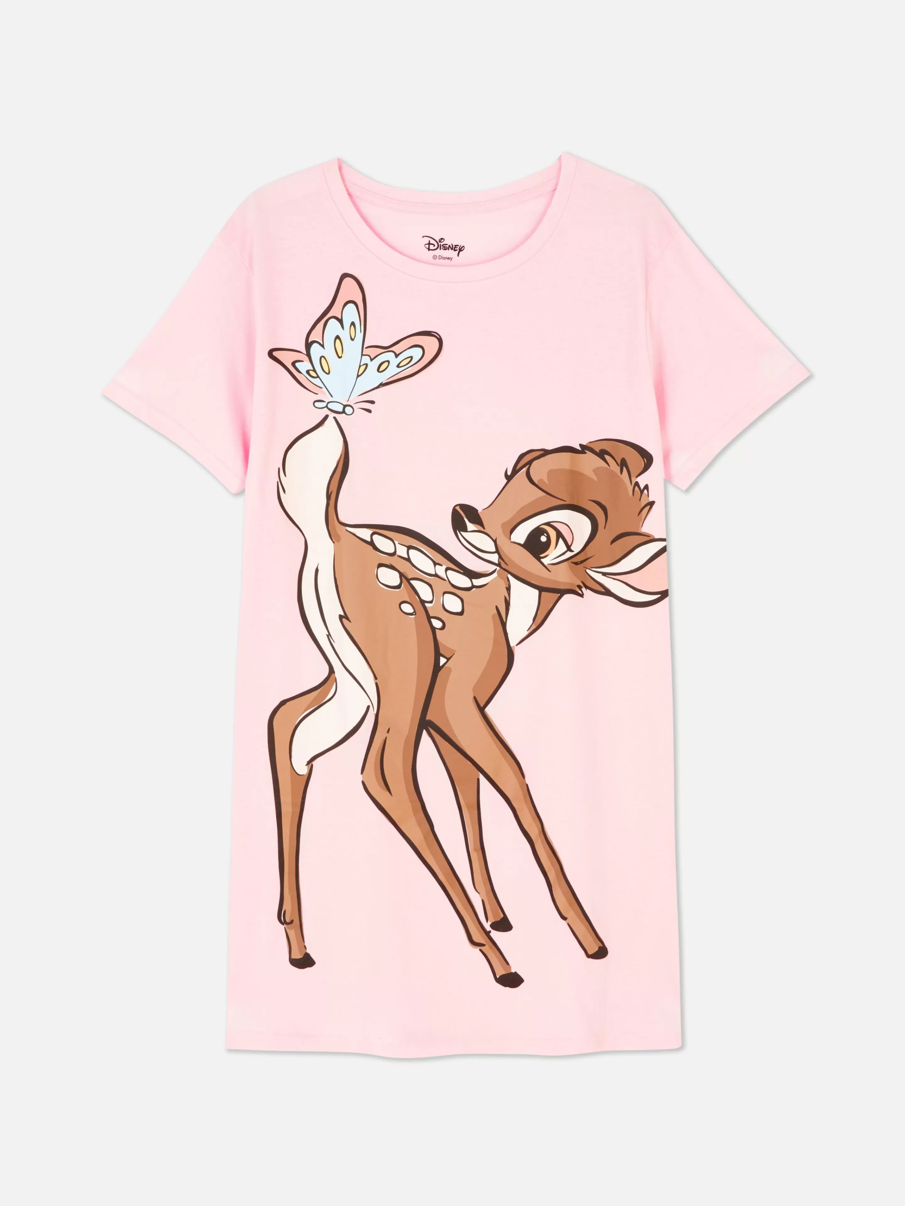 Primark Schlafshirts Und Nachthemden | „Disney Bambi“ Schlaf-T-Shirt Hellrosa