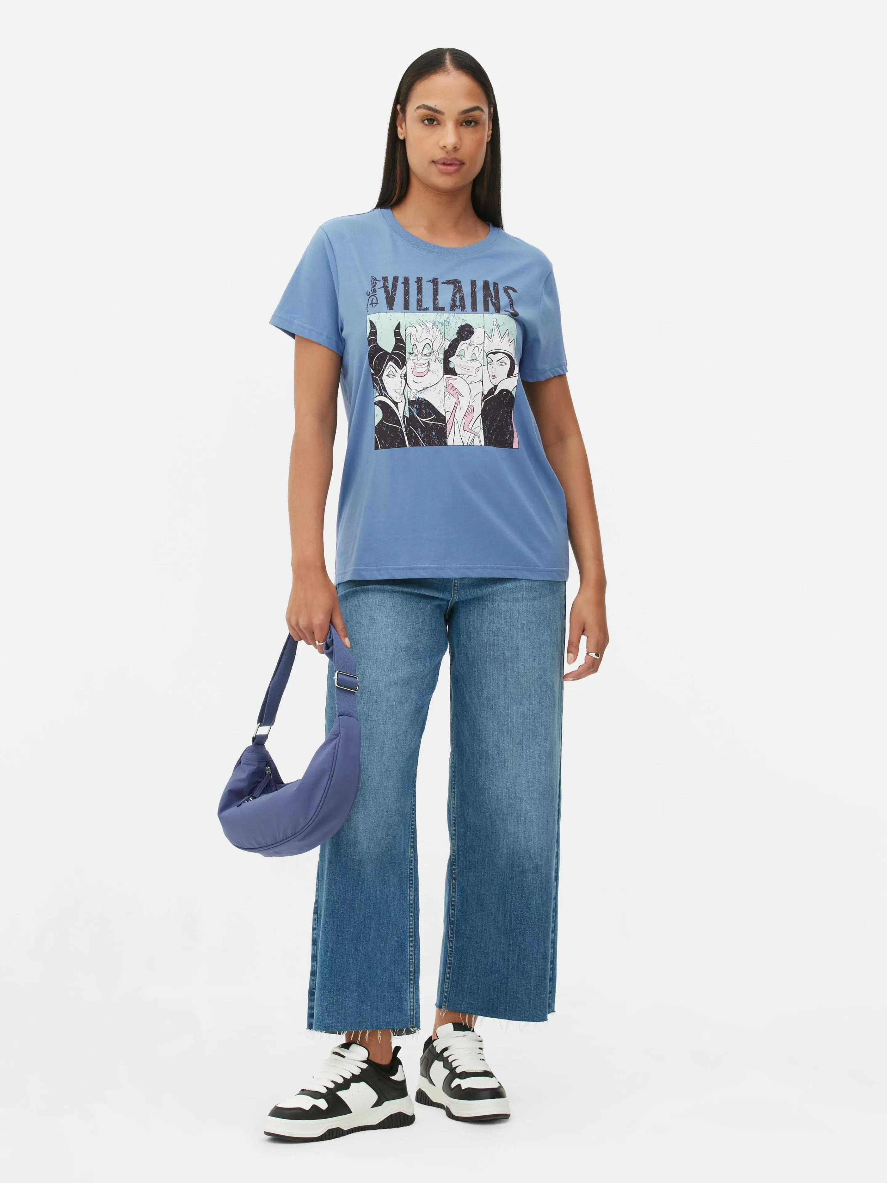 Primark Tops Und T-Shirts | „Disney Bösewichte“ T-Shirt Mit Grafik Dunkelblau