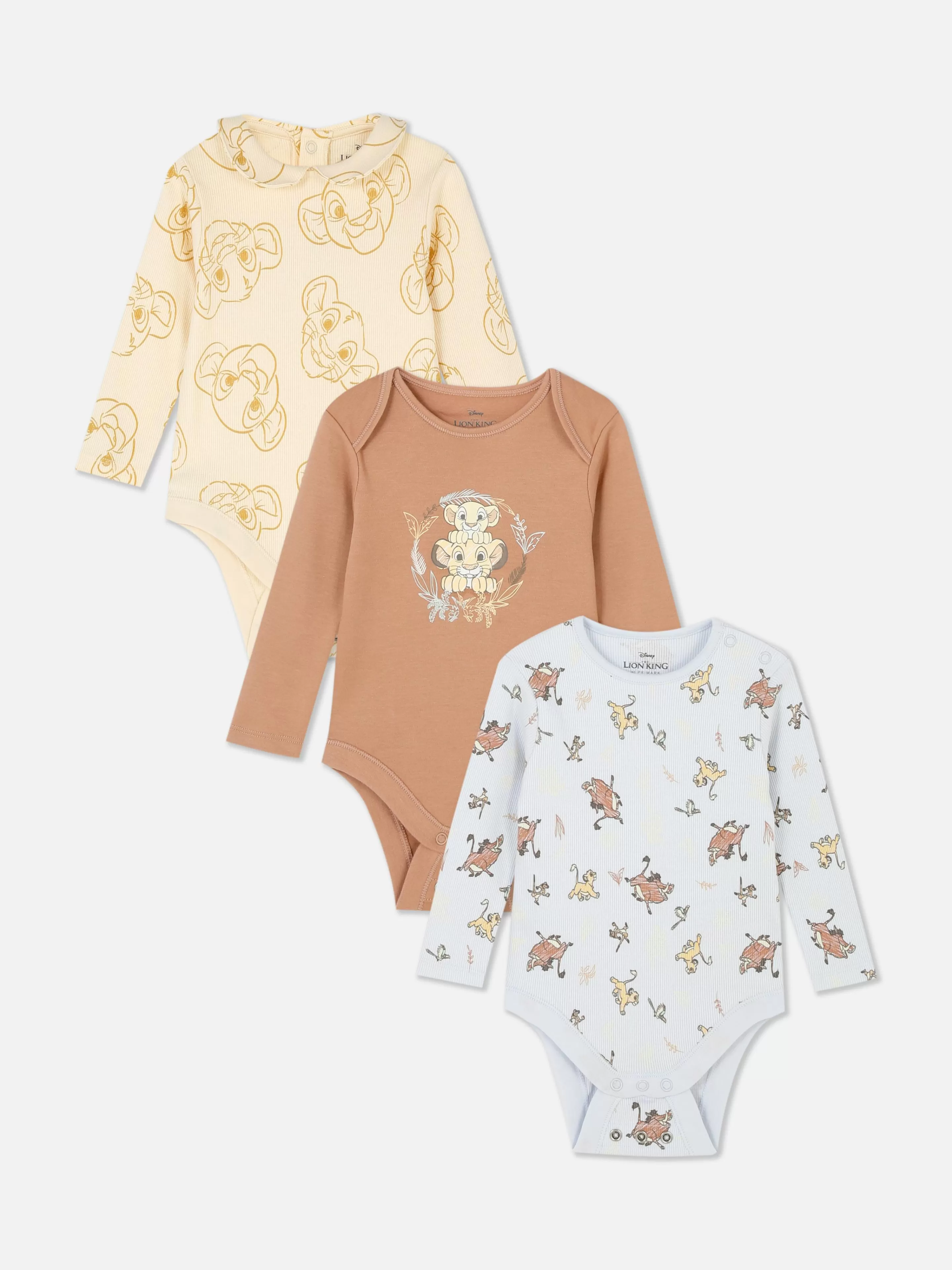 Primark Bodys Und Westen | „Disney Der König Der Löwen“ Bodysuits, 3er-Pack Multi