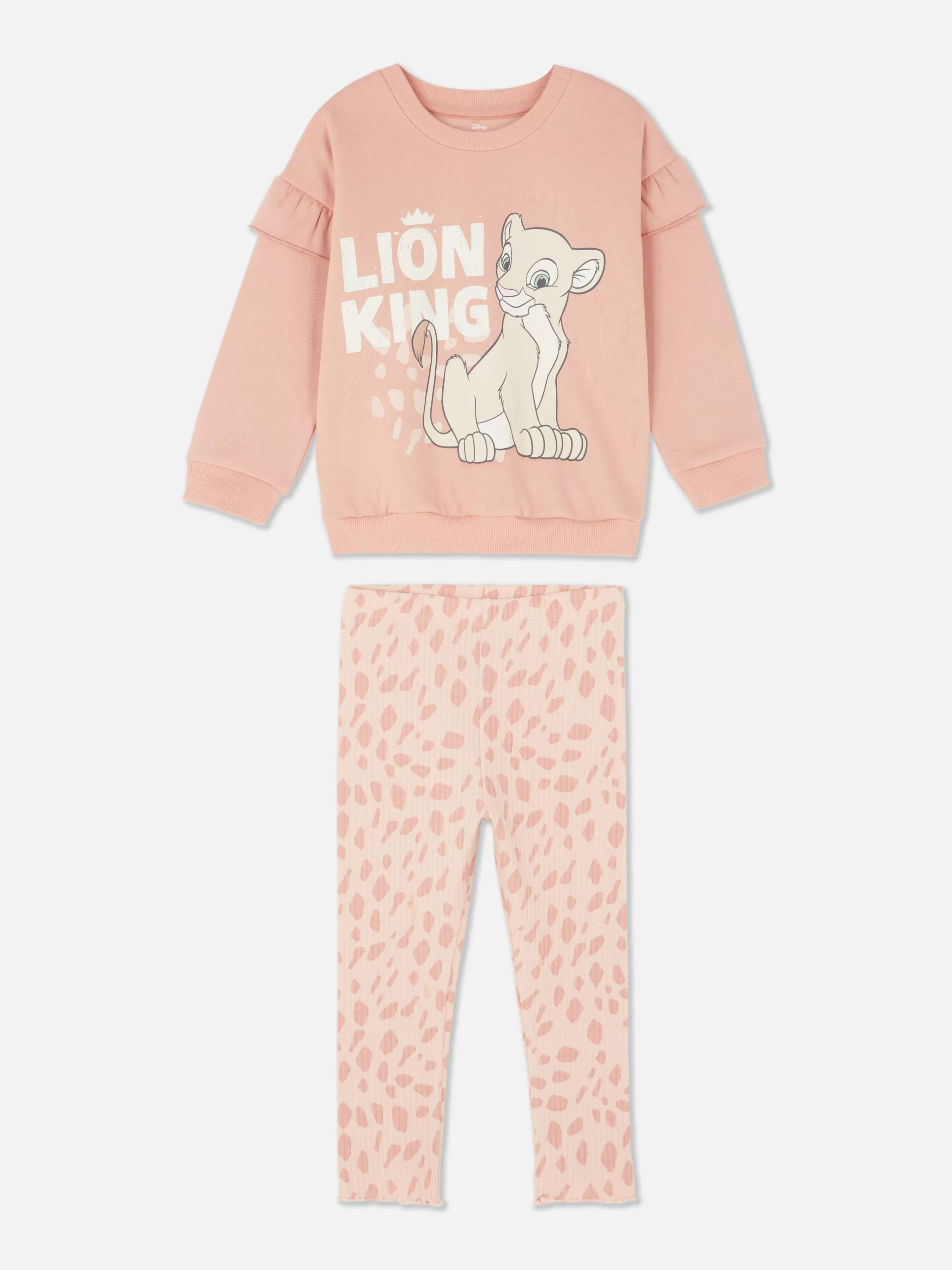 Primark Sets Und Outfits | „Disney Der König Der Löwen Nala“ Rundhalsshirt Und Leggings Rosa