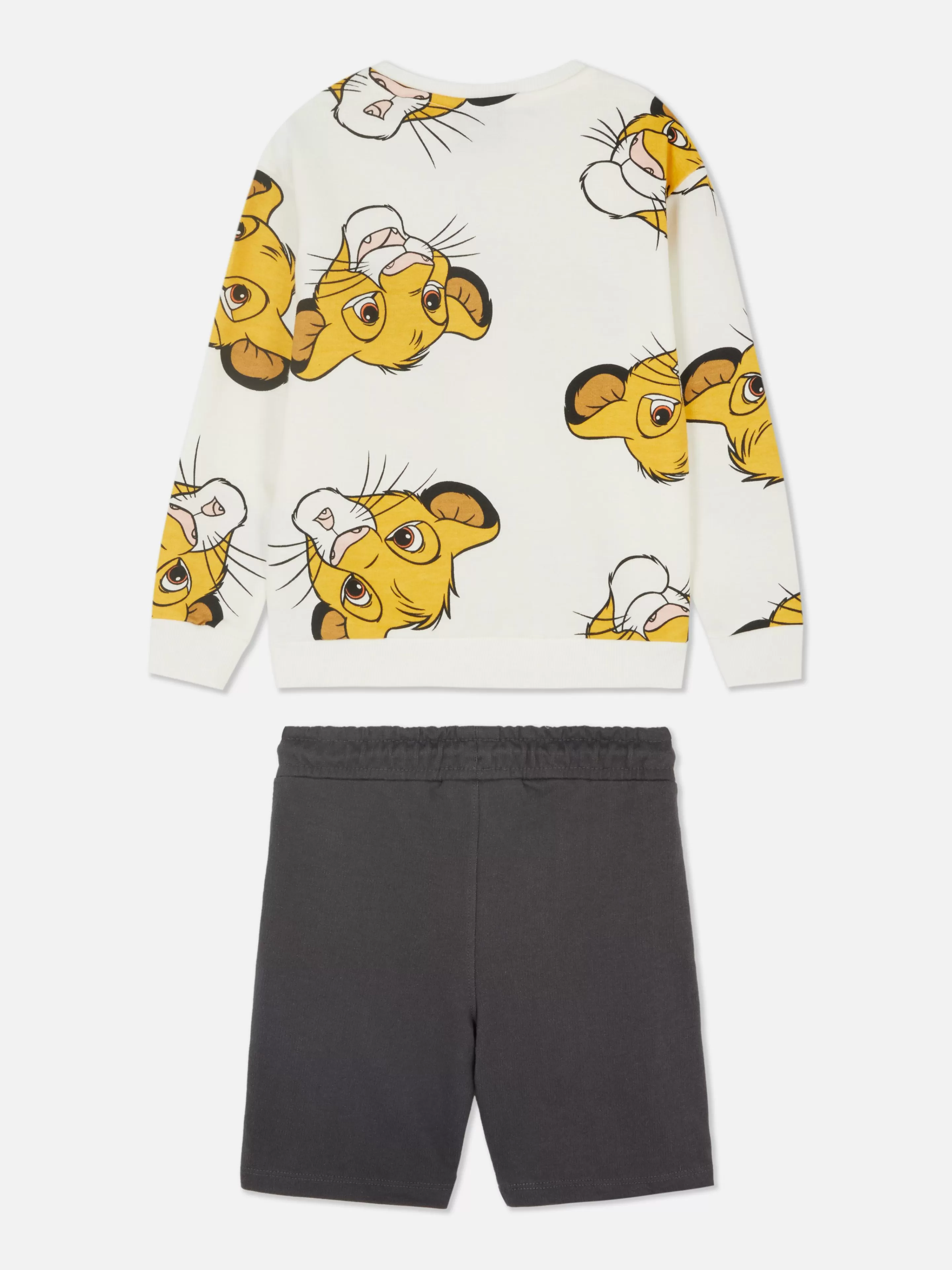 Primark Sets Und Outfits | „Disney Der König Der Löwen“ Sweatshirt Und Shorts Ecrufarben