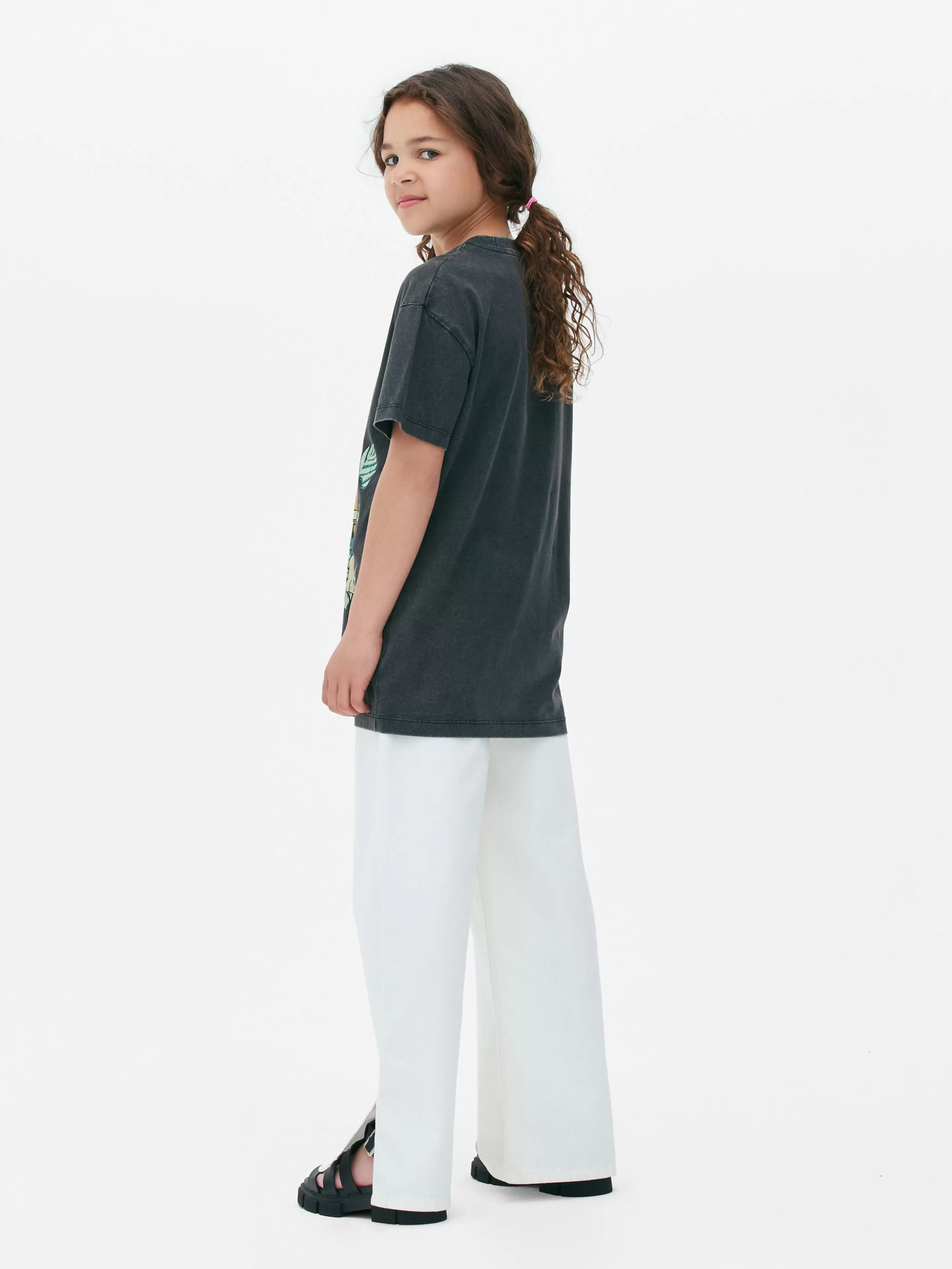 Primark Tops Und T-Shirts | „Disney Der König Der Löwen“ T-Shirt In Acid-Wash-Optik Zum 30. Jubiläum Anthrazitfarben