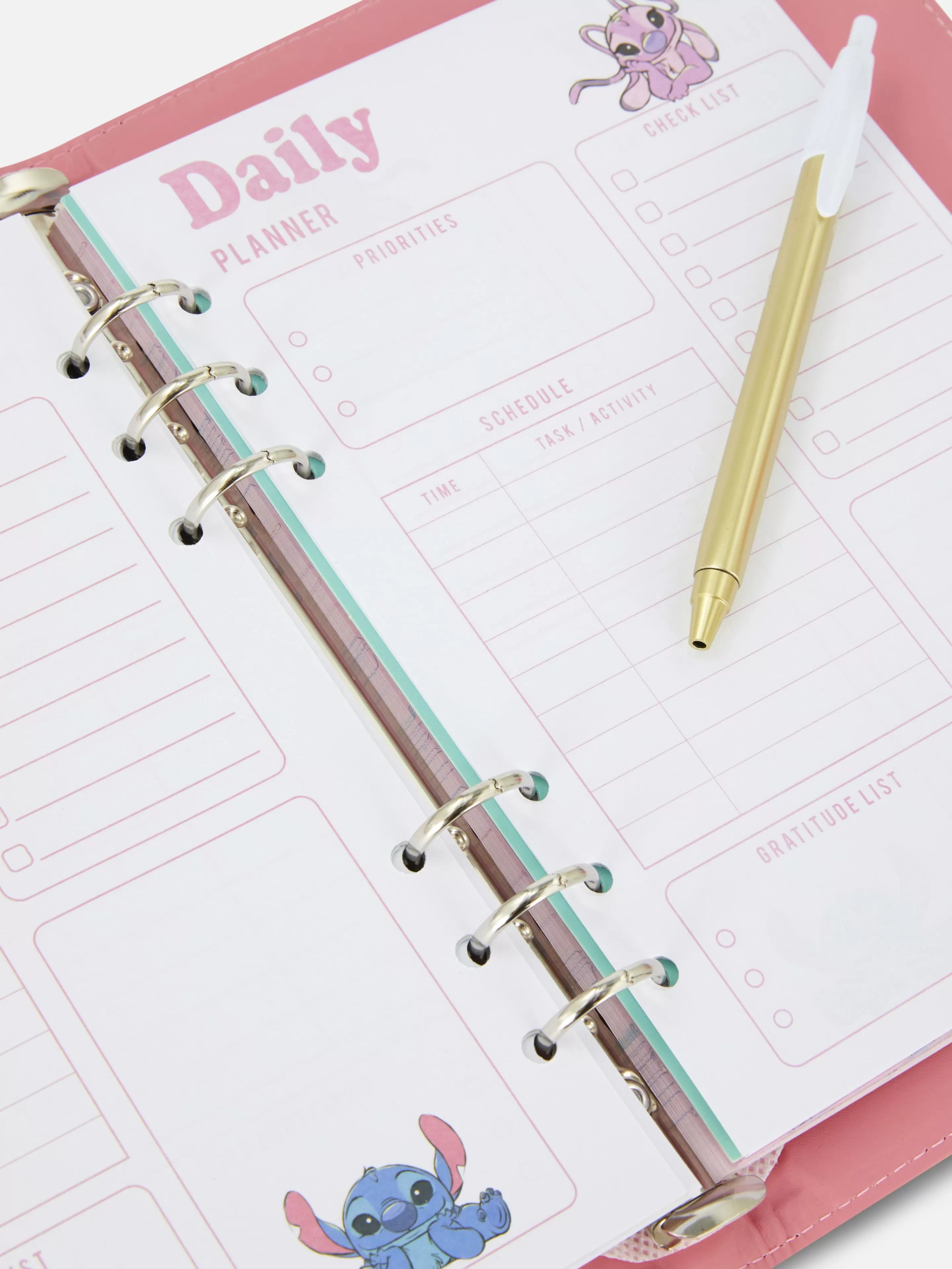 Primark Notizbücher | „Disney Lilo & Stitch“ Taschentagebuch Rosa