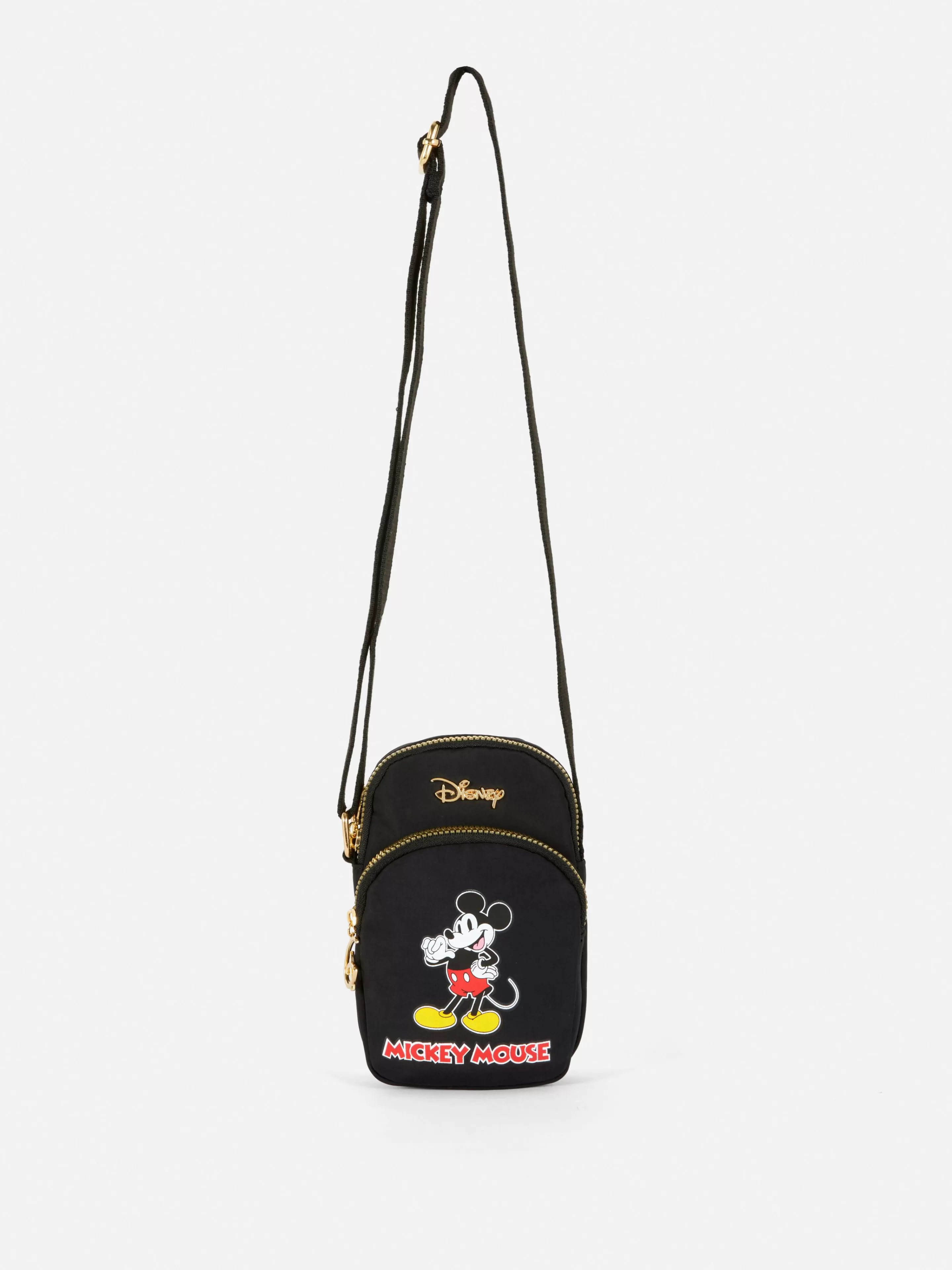 Primark Taschen Und Portemonnaies | „Disney Micky Maus“ Bedruckte Handytasche Schwarz