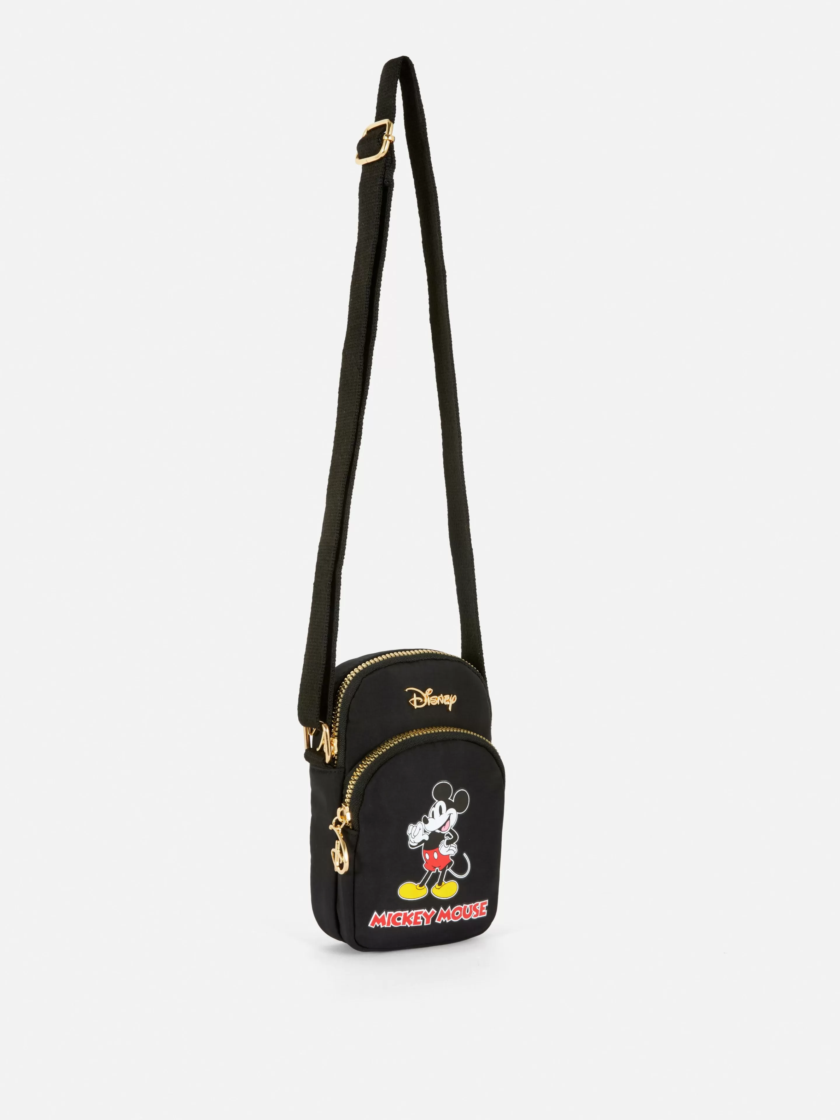 Primark Taschen Und Portemonnaies | „Disney Micky Maus“ Bedruckte Handytasche Schwarz