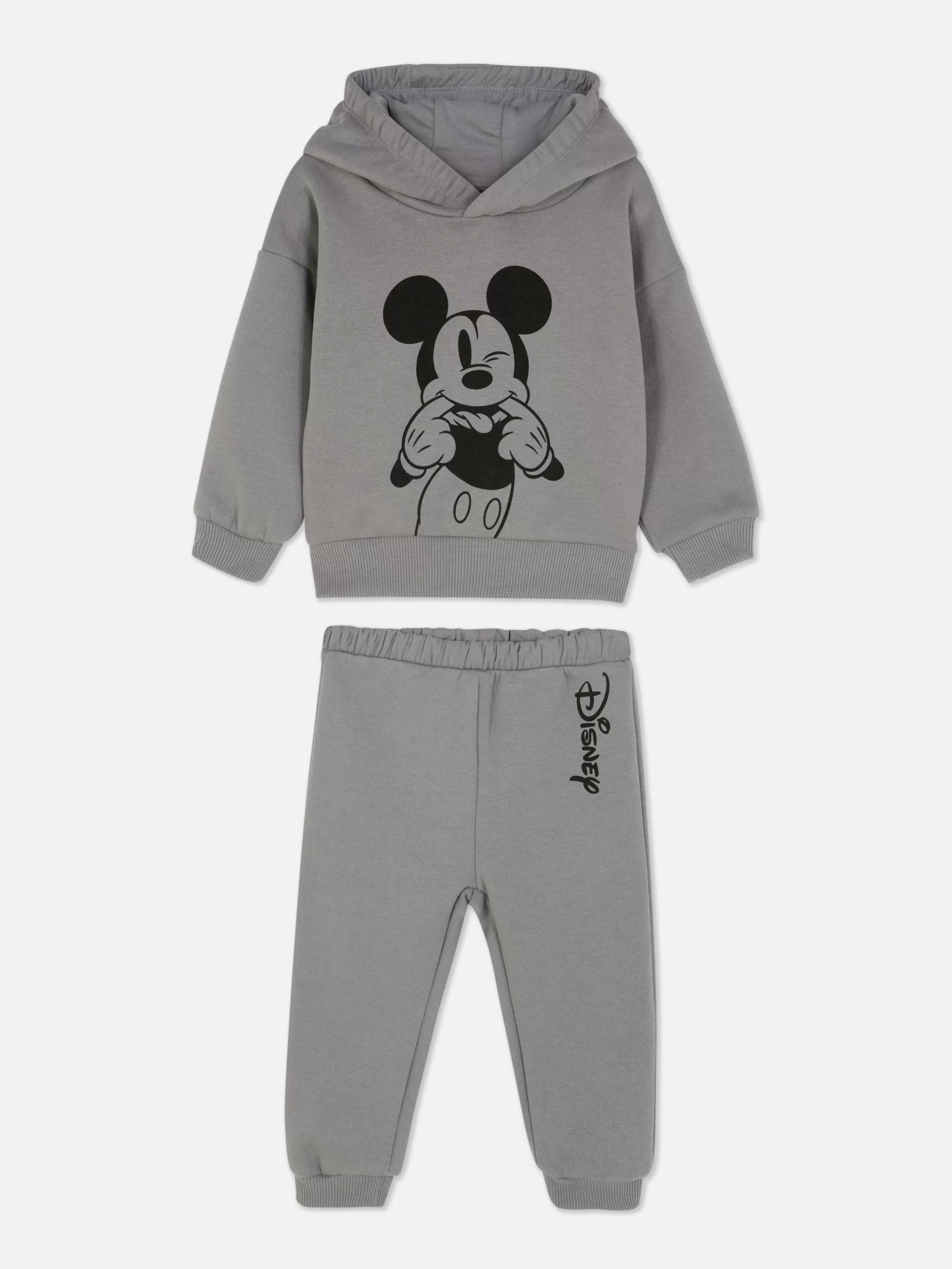 Primark Sets Und Outfits | „Disney Micky Maus“ Hoodie Und Jogginghose Im Kombi-Set Grau