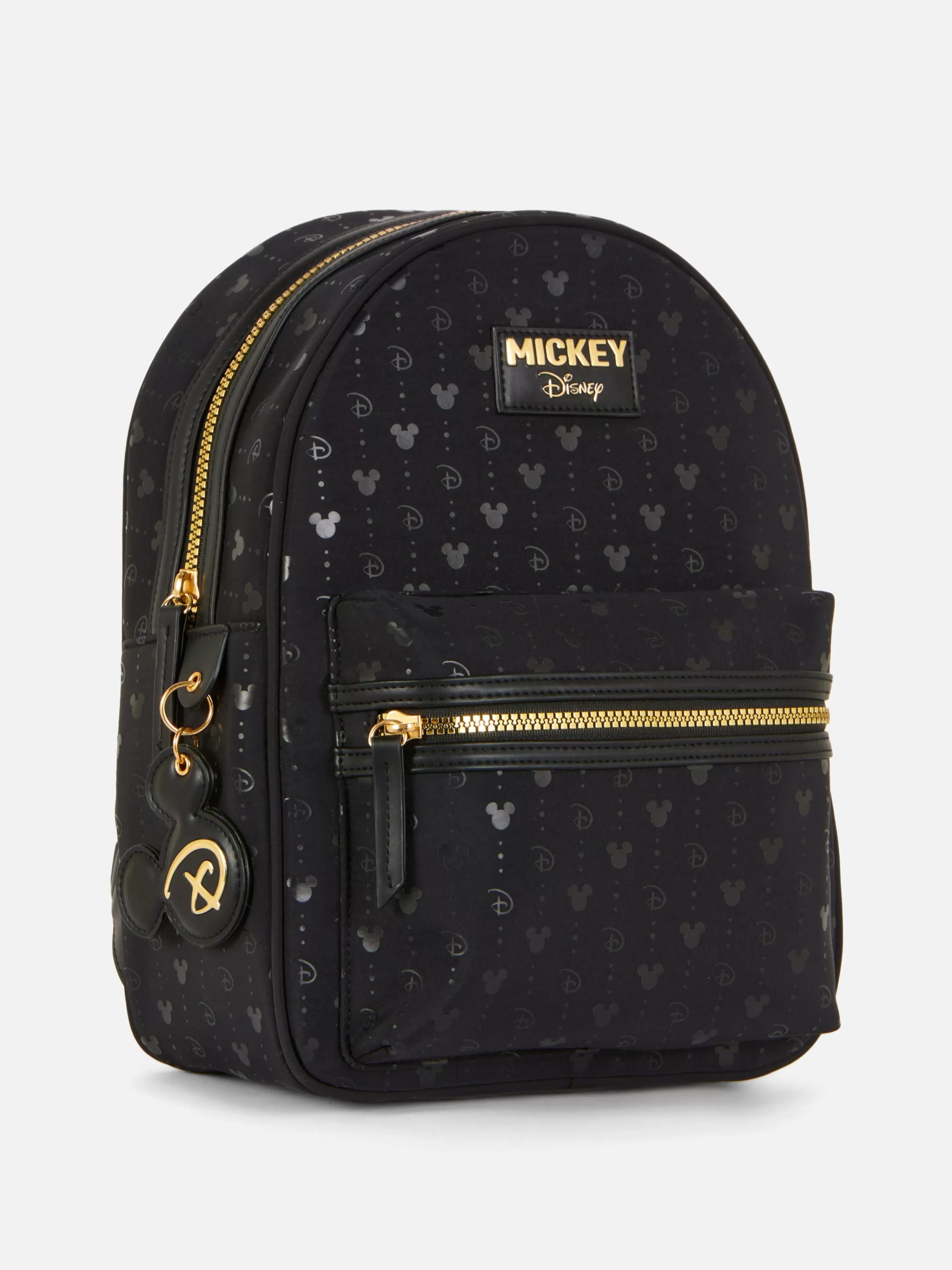 Primark Taschen Und Portemonnaies | „Disney Micky Maus“ Rucksack Mit Monogramm Schwarz