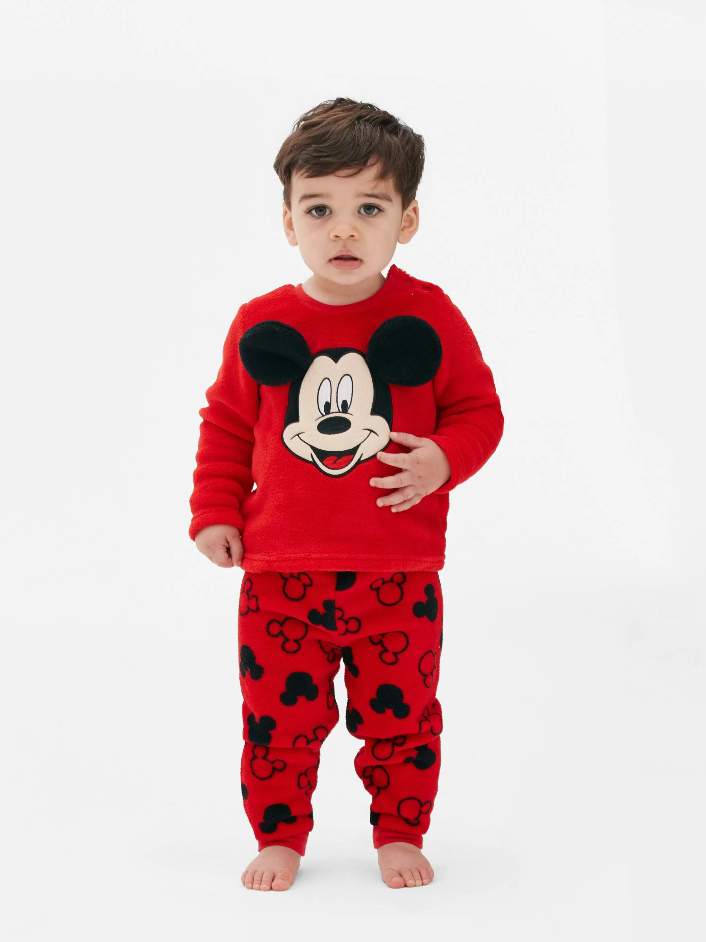 Primark Schlafanzüge Und Nachtwäsche | „Disney Micky Maus“ Schlafanzug Aus Fleece Rot