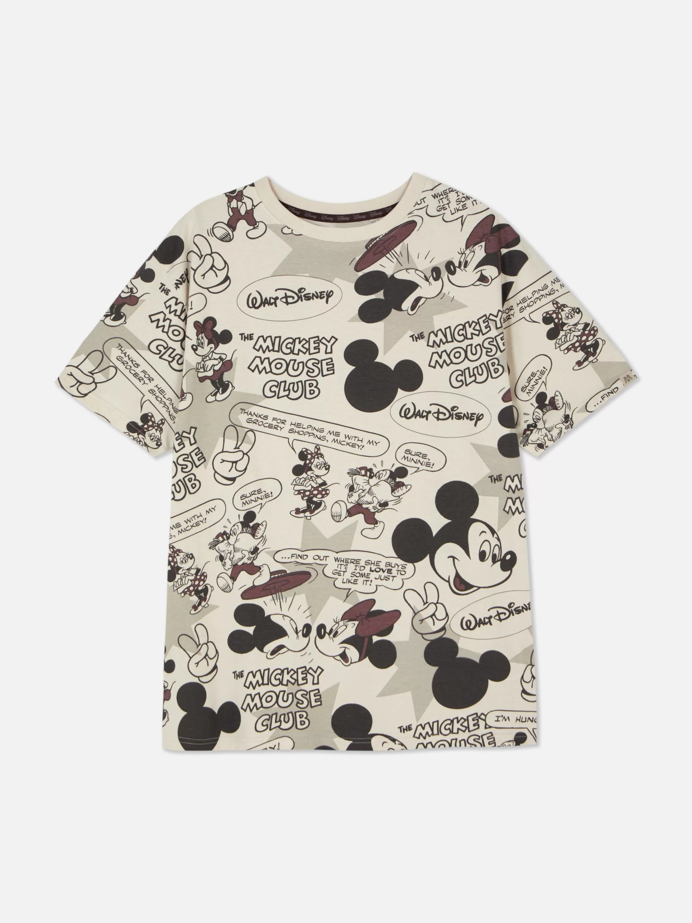 Primark Schlafanzugoberteile | „Disney Micky Maus“ Schlafanzugtop Taupefarben