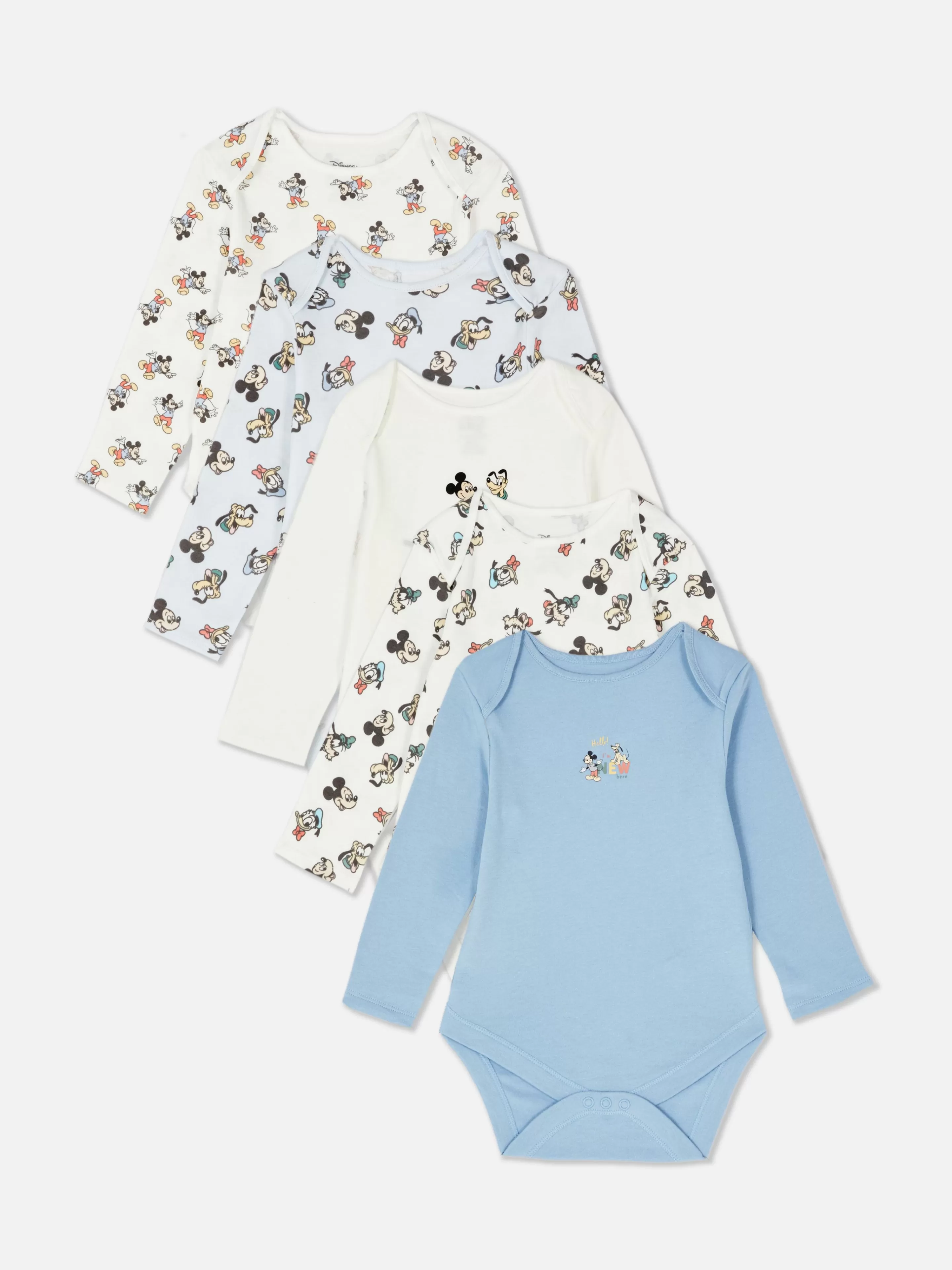 Primark Bodys Und Westen | „Disney Micky Maus Und Freunde“ Bodys, 5er-Pack Blau